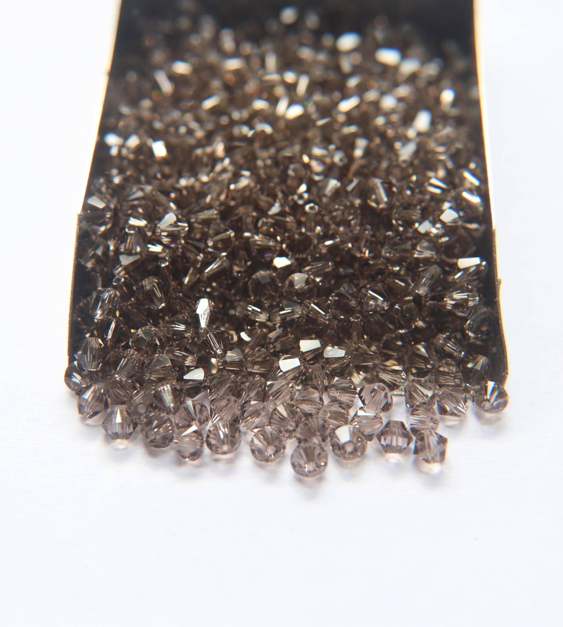 4mm Greige Swarovski Bicone loose beads 36/72/144/432/720 Pieces (284) jewelry making, embroidery materials