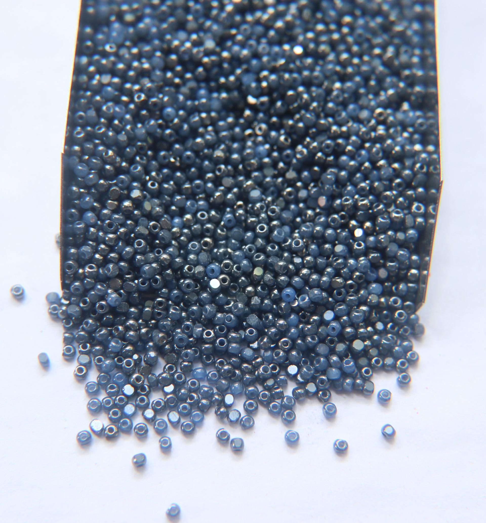 11/0 Charlotte True Cut Beads Ionized Premium Medium Sapphire Opal 10/20/50/250/500 Grams PREMIUM SEED Beads