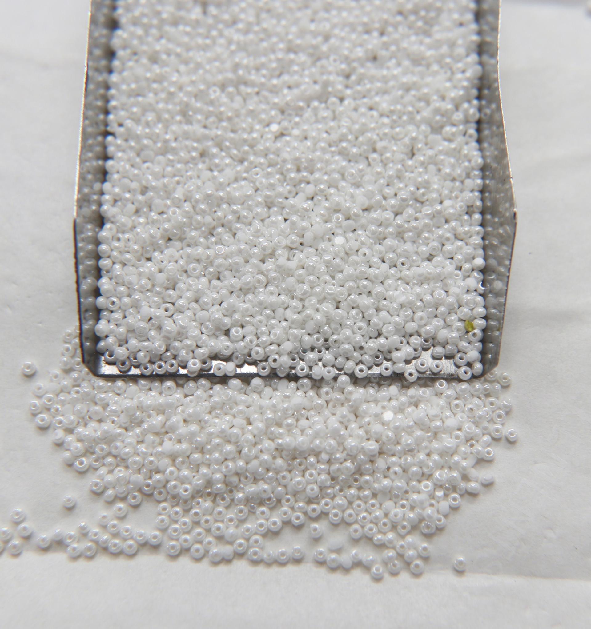 13/0 Charlotte true Cut Beads Pearl White 5/10/20/50/250/500 Grams Native Beads Supplies, embroidery materials, jewelry making, vintage