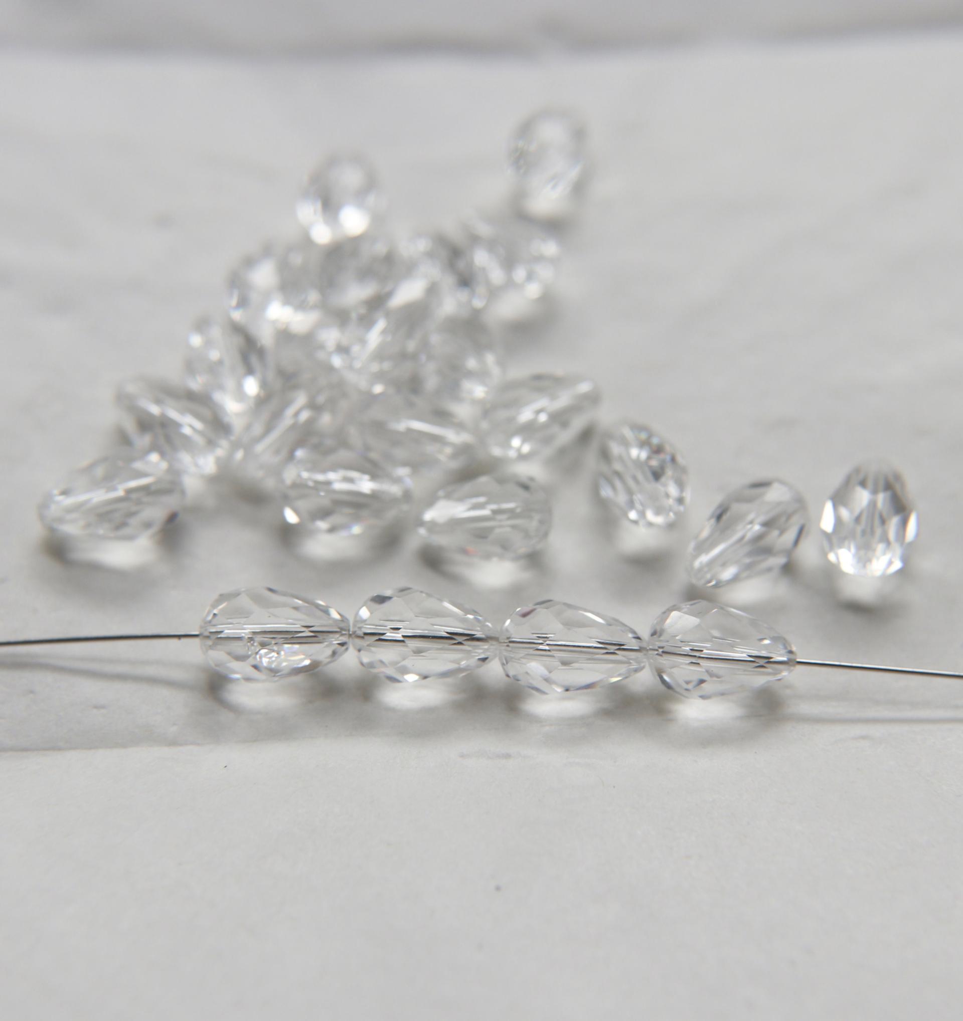 Preciosa Pear Bead 6450 10.5x7mm Crystal 2/6/24/72 Pieces Article 451 56 301 fancy beads, jewelry making beads, crystal chandelier