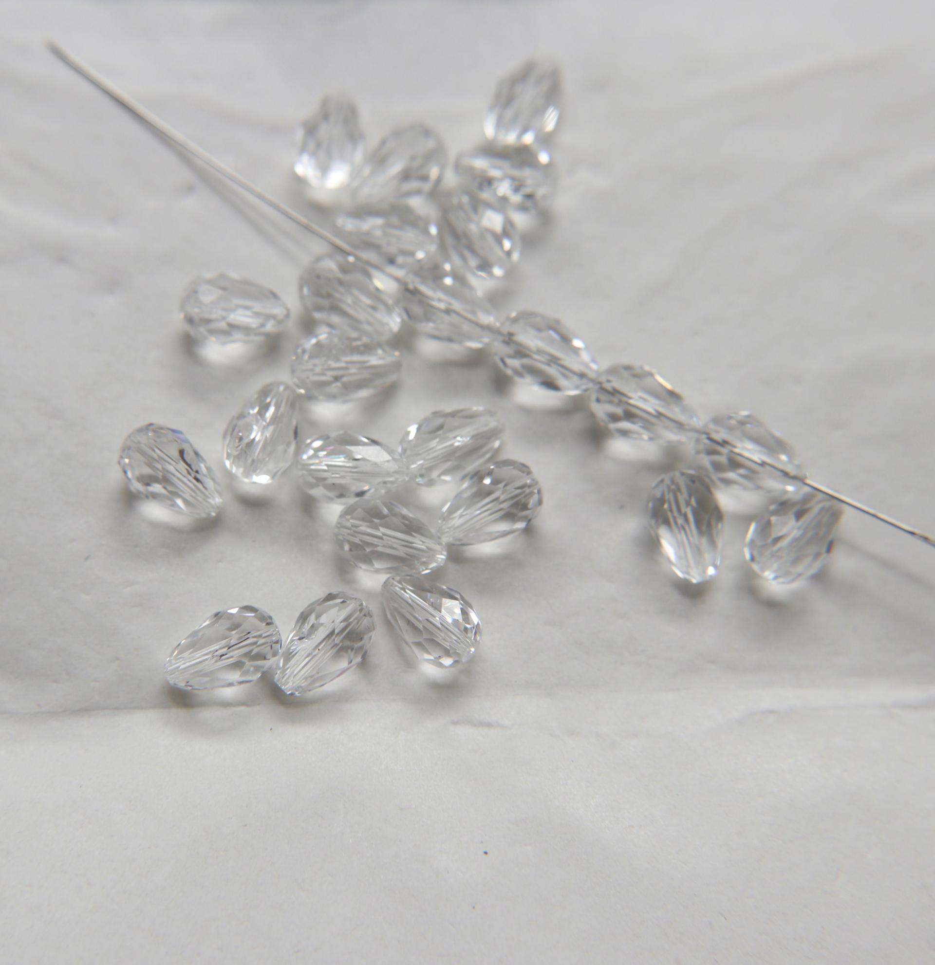 Preciosa Pear Bead 6450 10.5x7mm Crystal 2/6/24/72 Pieces Article 451 56 301 fancy beads, jewelry making beads, crystal chandelier