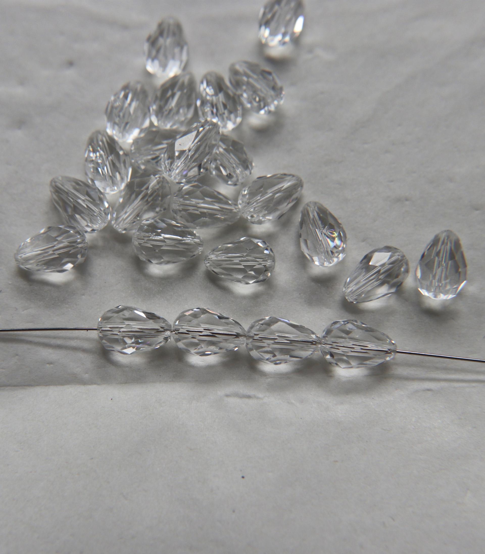 Preciosa Pear Bead 6450 10.5x7mm Crystal 2/6/24/72 Pieces Article 451 56 301 fancy beads, jewelry making beads, crystal chandelier