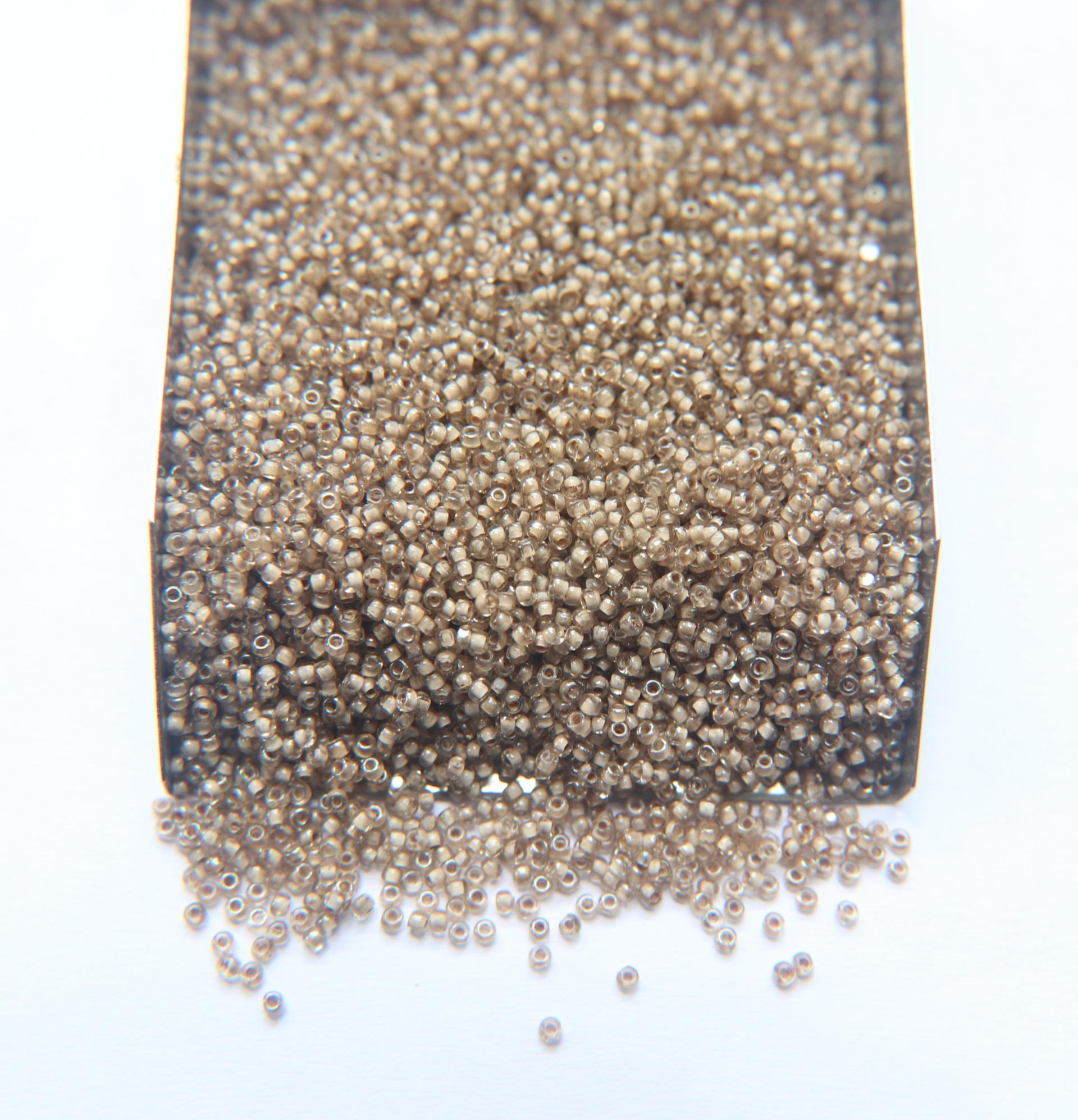 13/0 Patina Cream Lined Golden Honey Charlotte true Cut Beads 10/20/50/250/500 Grams PREMIUM SEED BEADS, Rare Beads