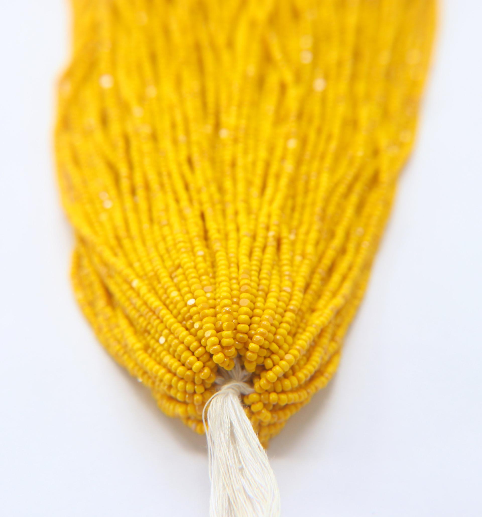 11/0 Hanks Charlotte true Cut Beads Patina Opaque Yellow Golden Honey 1/5/25/50/100 Hanks PREMIUM SEED Beads, NATIVE supplies