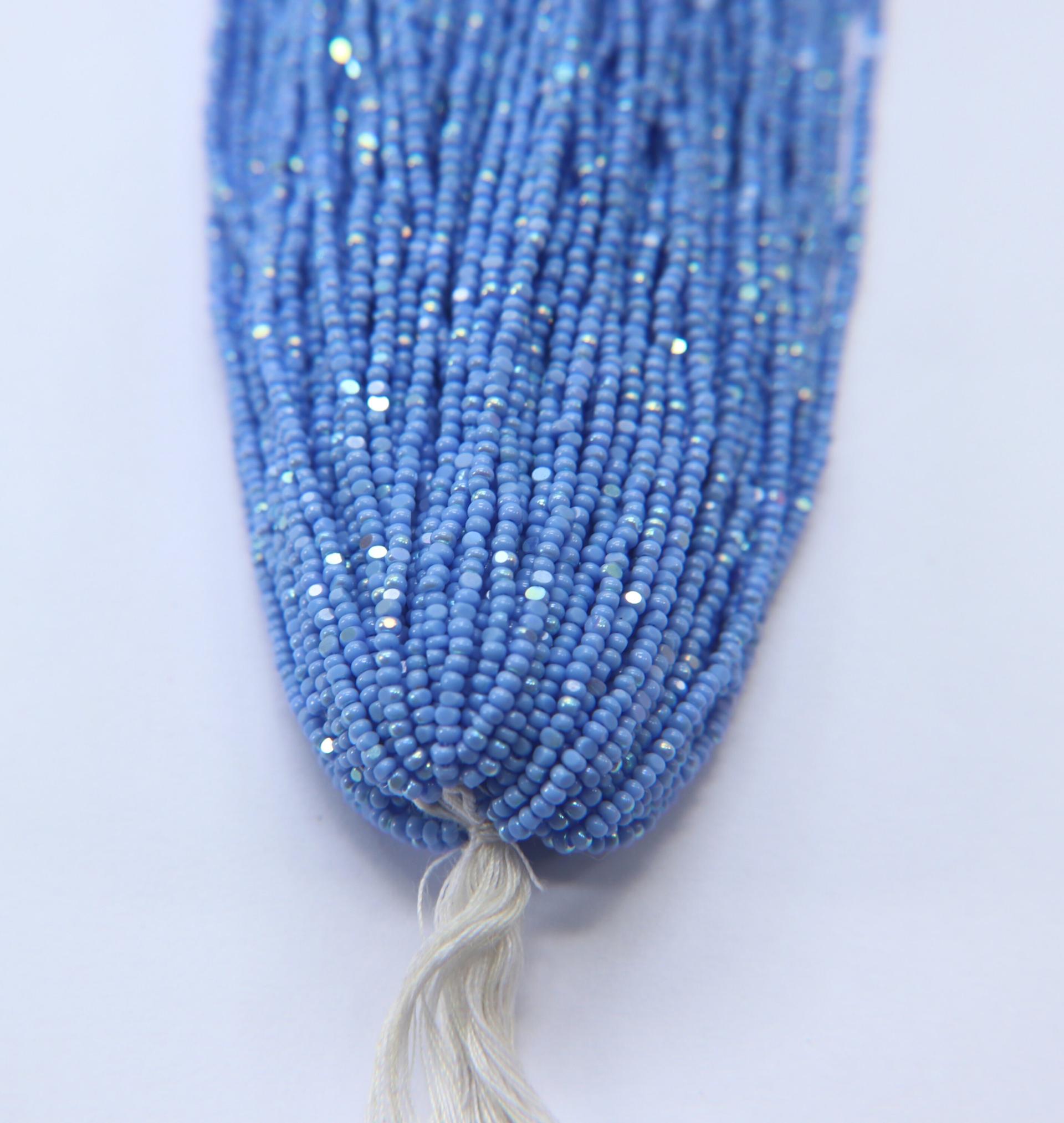 11/0 Hanks Charlotte true Cut Beads Patina Light Sapphire Opaque Aurore Boreale 1/5/25/50/100 Hanks PREMIUM SEED Beads, NATIVE supplies