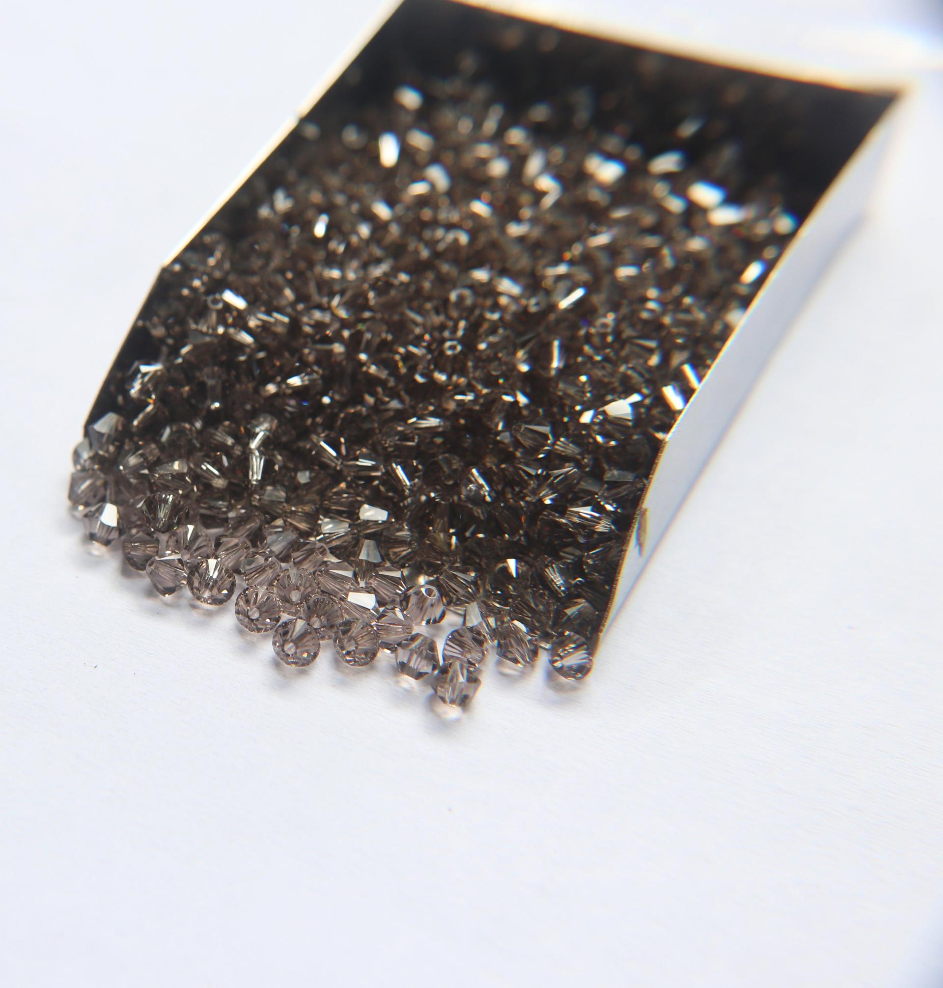 4mm Greige Swarovski Bicone loose beads 36/72/144/432/720 Pieces (284) jewelry making, embroidery materials