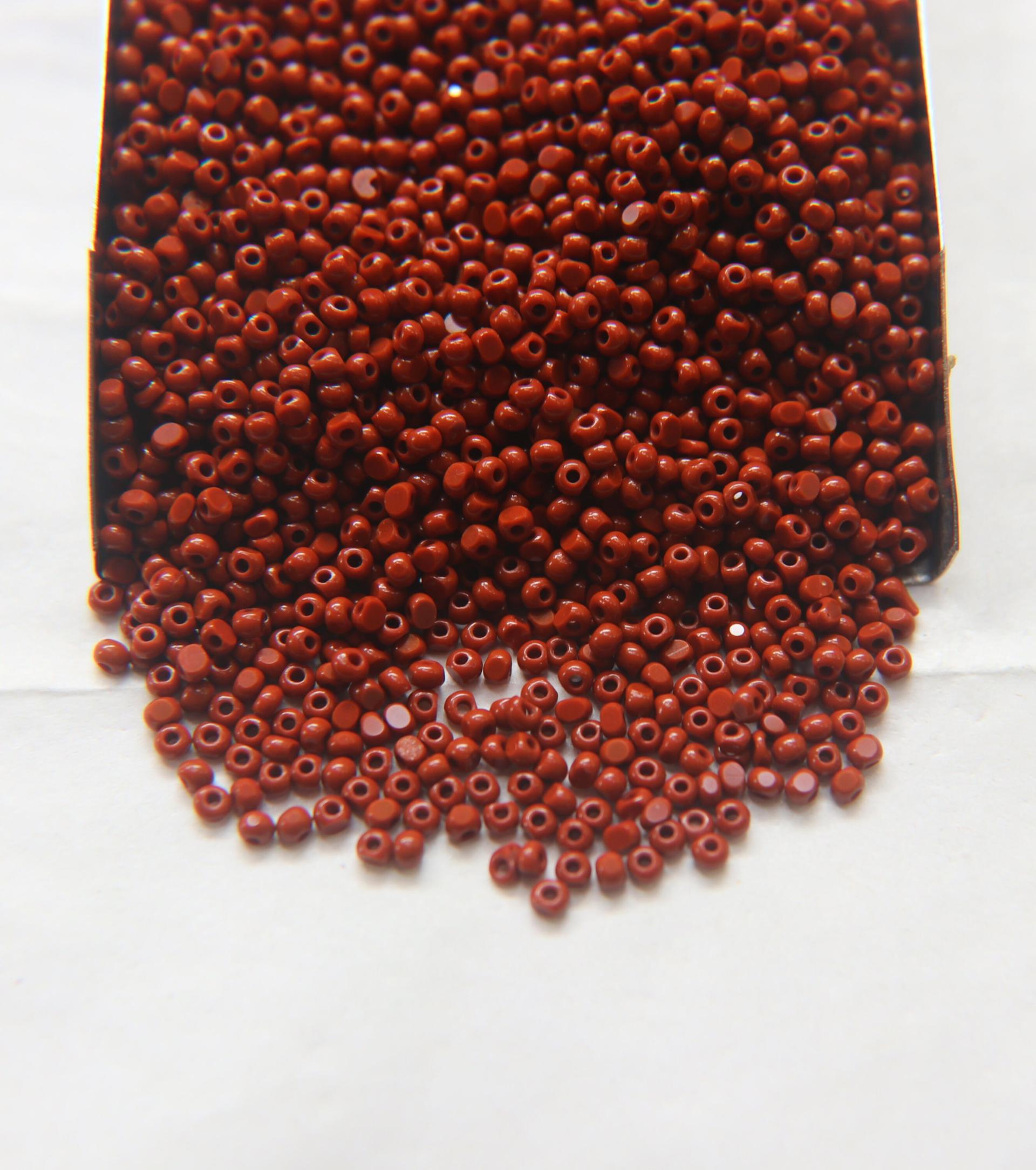 11/0 Charlotte true Cut Beads 2 MM Opaque Medium Brown 10/20/50/250/500 Grams (10 Grams 1300 Pieces)