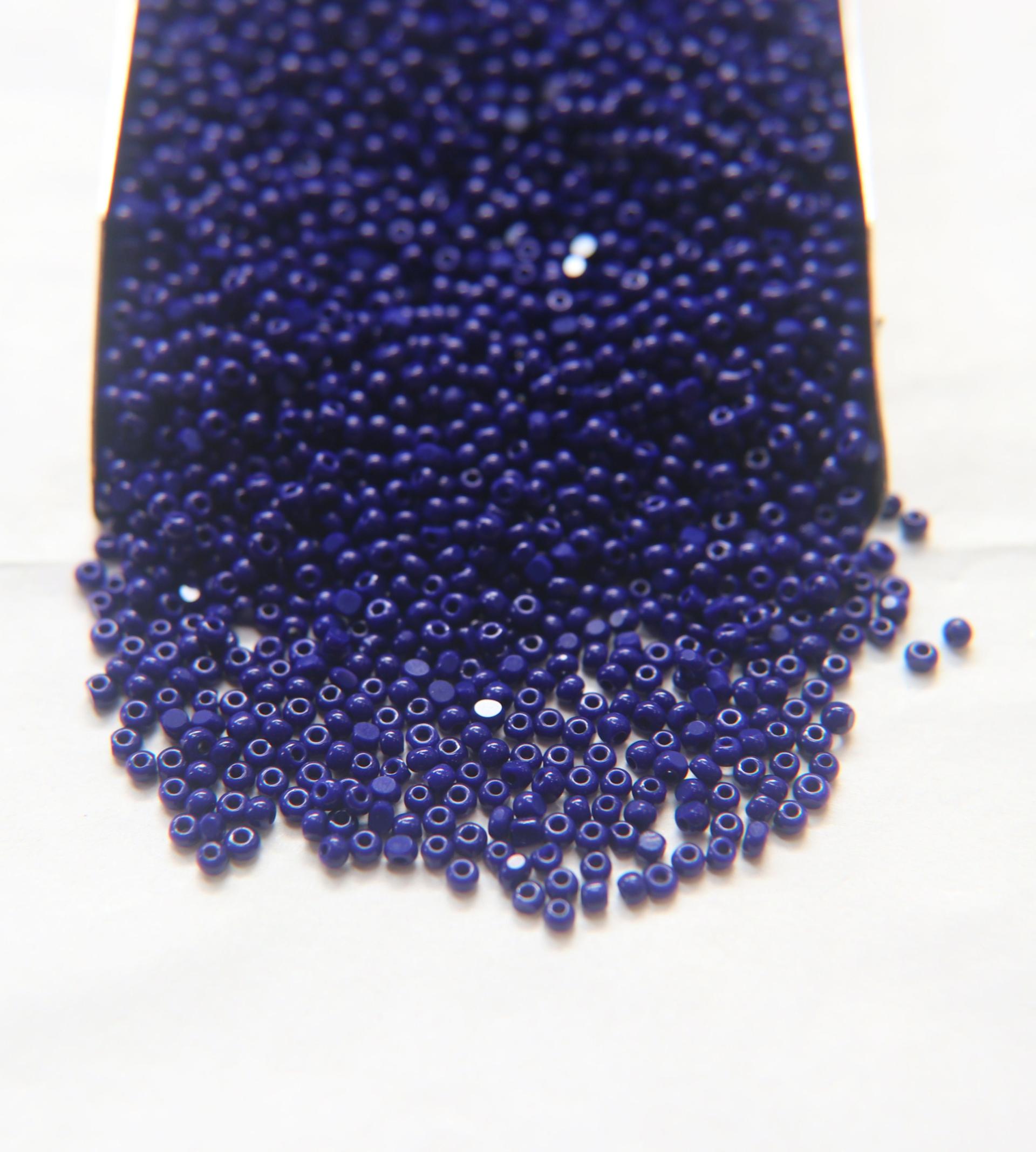 11/0 Charlotte true Cut Beads 33070 Deep Blue Opaque 10/20/50/250/500 Native Supply