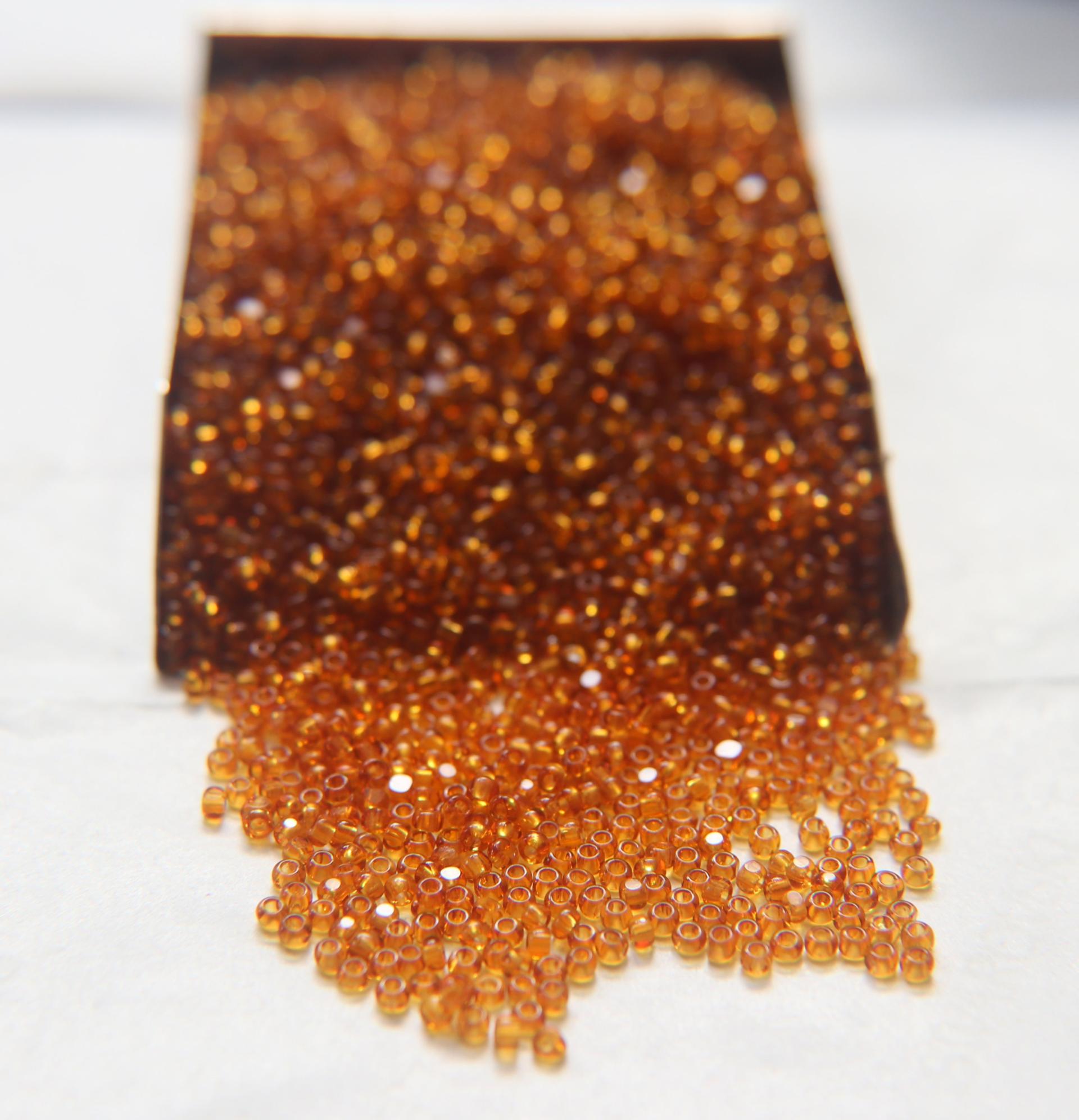 11/0 Hanks Charlotte Cut Beads 10090 Dark Topaz Transparent 10/20/50/250/500 Grams PREMIUM SEED Beads, jewelry supply, findings