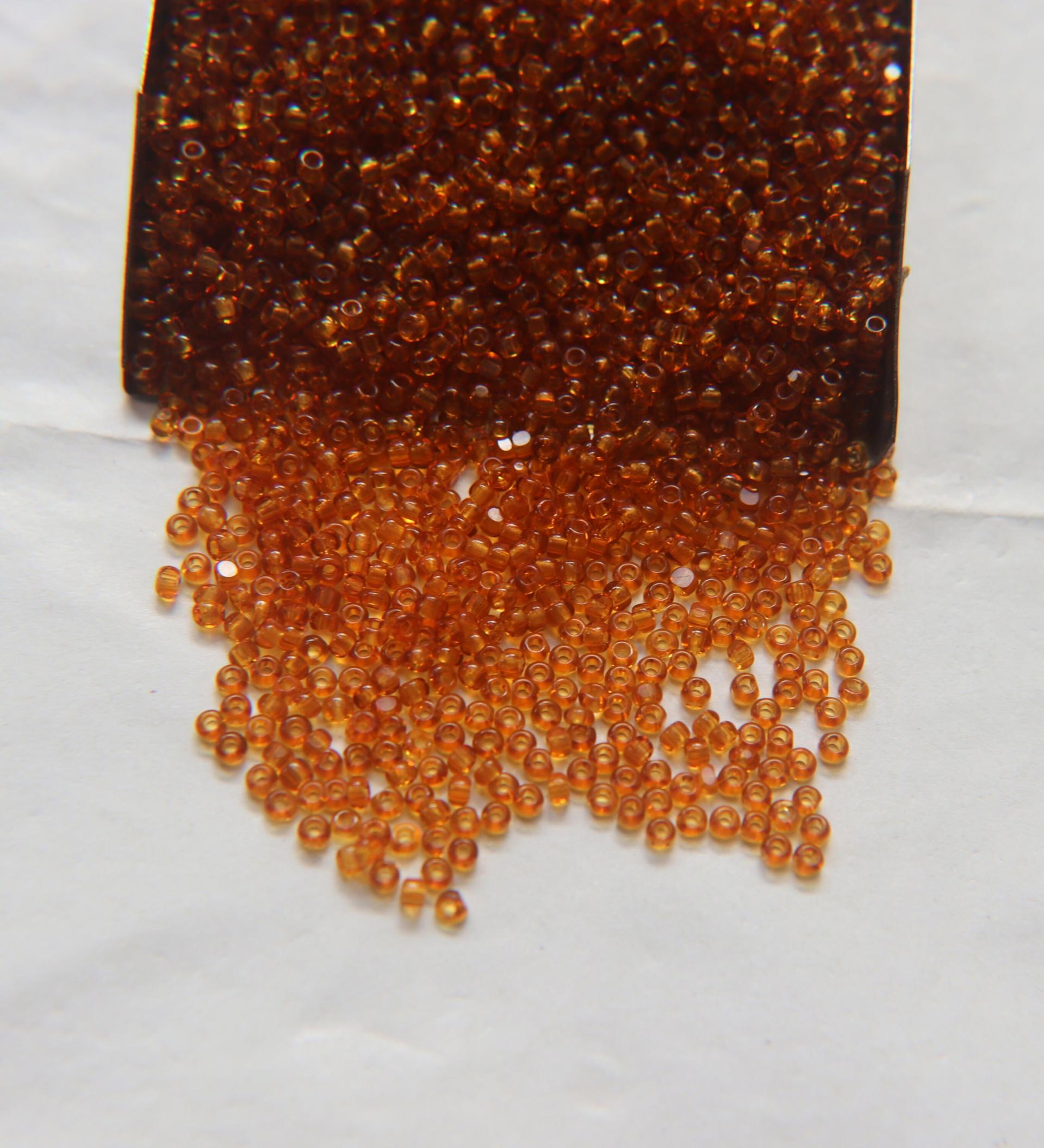 11/0 Hanks Charlotte Cut Beads 10090 Dark Topaz Transparent 10/20/50/250/500 Grams PREMIUM SEED Beads, jewelry supply, findings
