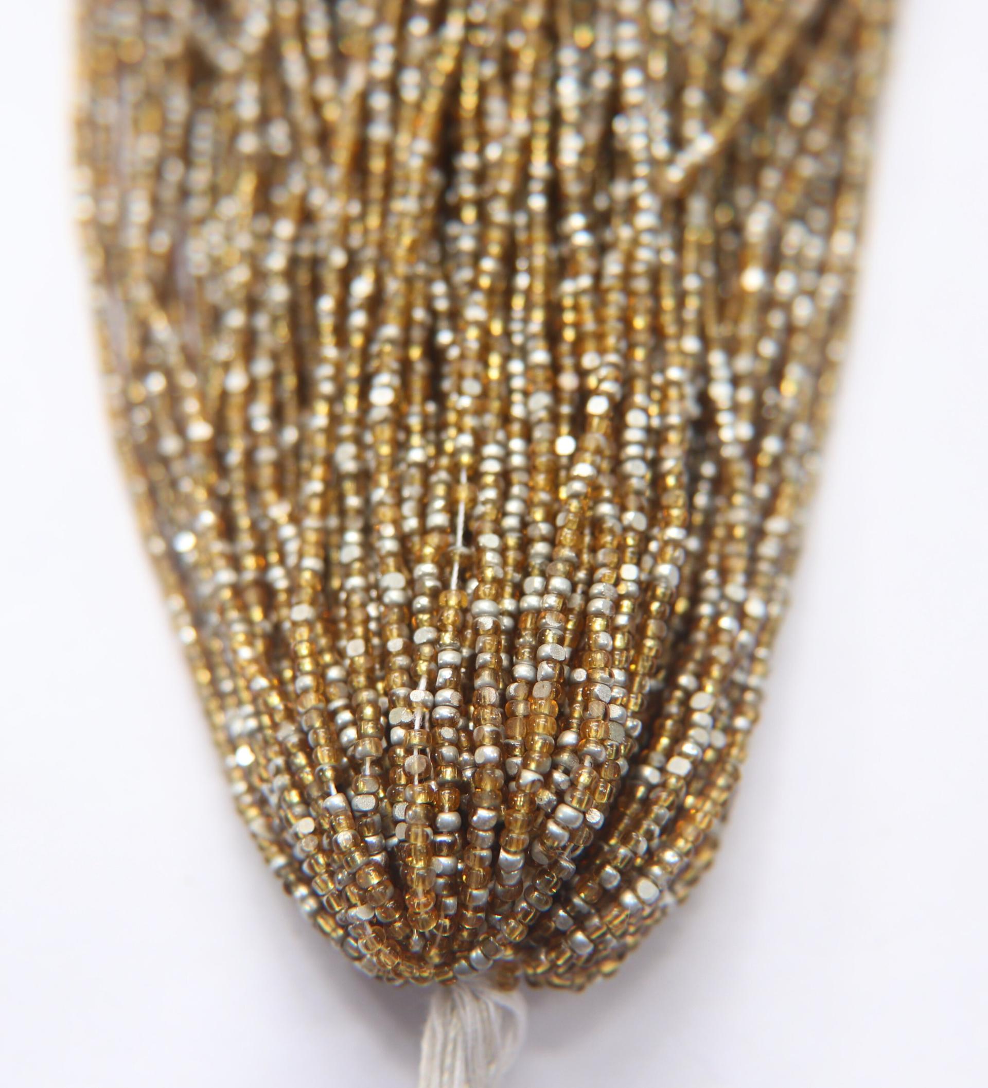 11/0 Charlotte true Cut Beads Patina Honey transparent Silver 10/20/50/250/500 Grams
