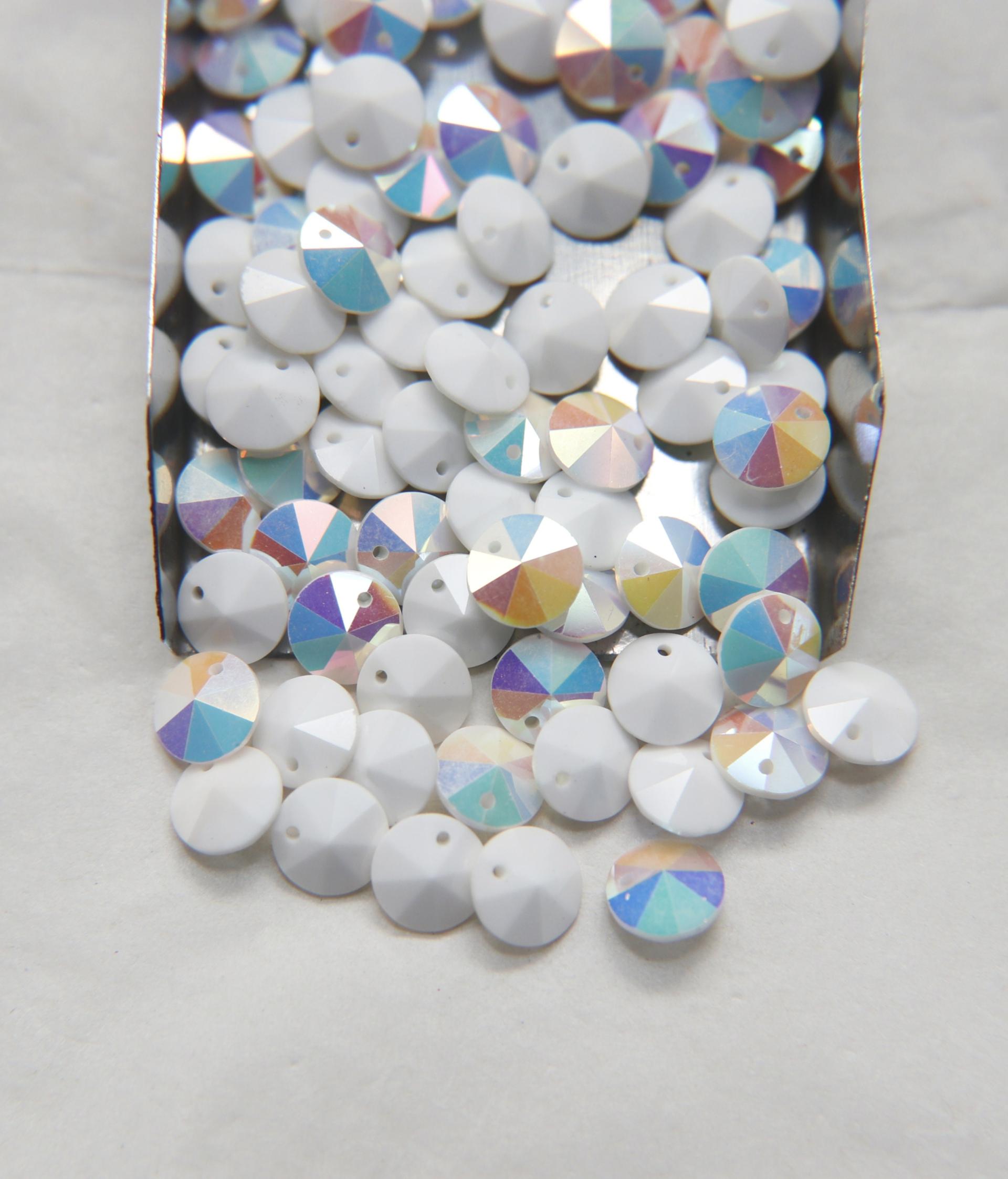 8mm SWAROVSKI 6200 Rivoli Crystal Pendant Beads (17 Colors) 2/4/24/72/144 Pieces PREMIUM Materials