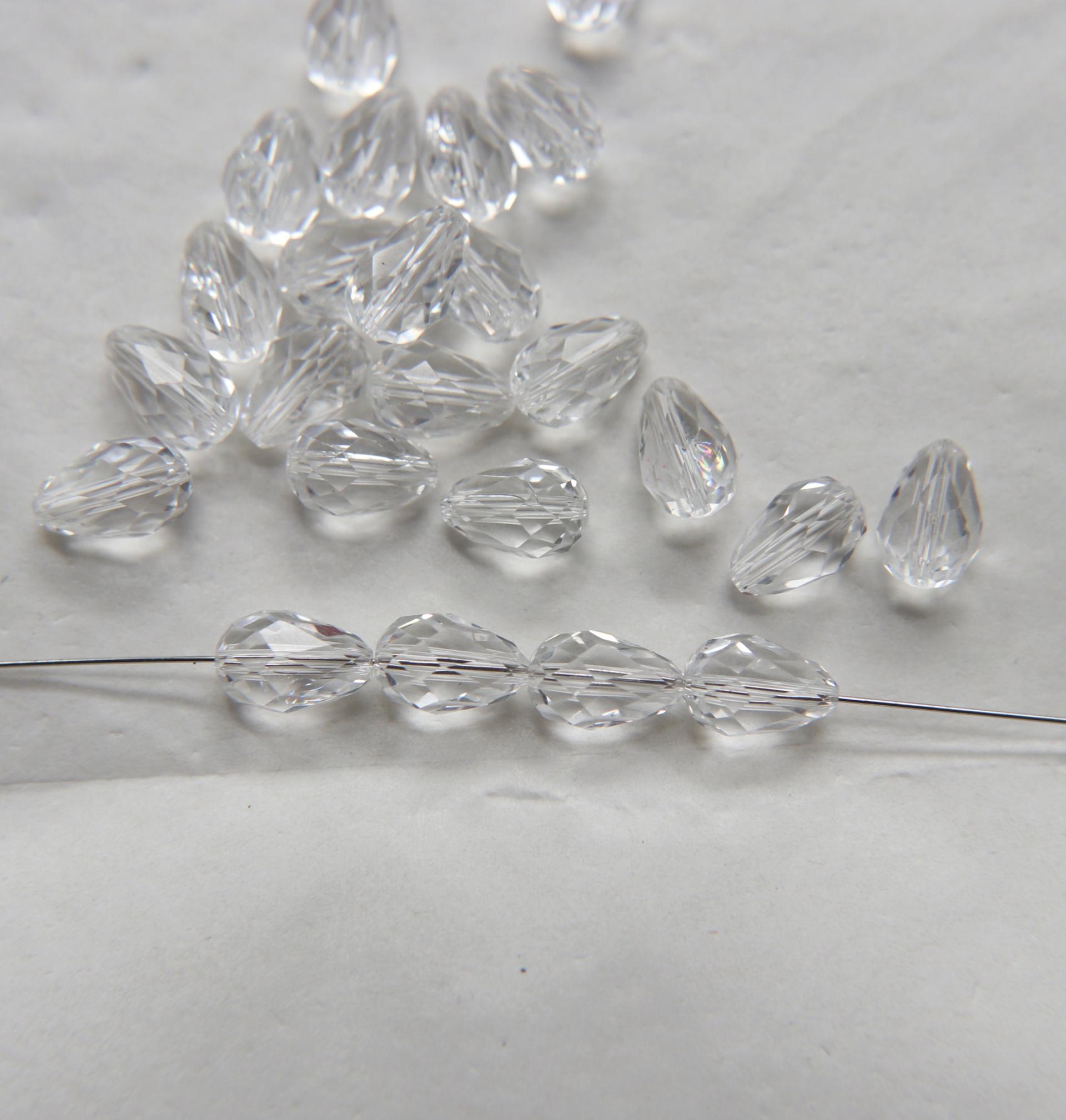Preciosa Pear Bead 6450 10.5x7mm Crystal 2/6/24/72 Pieces Article 451 56 301 fancy beads, jewelry making beads, crystal chandelier