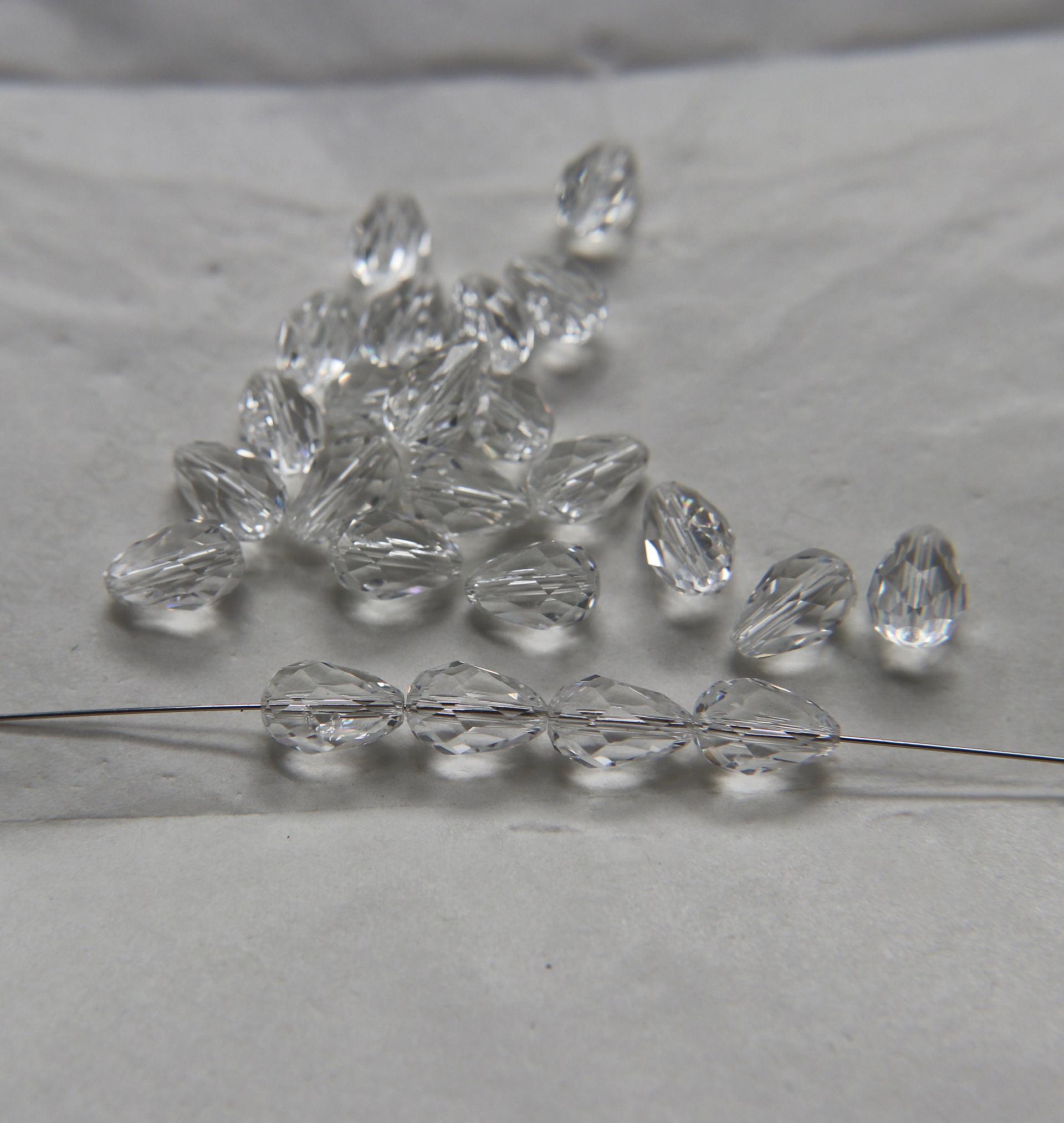 Preciosa Pear Bead 6450 10.5x7mm Crystal 2/6/24/72 Pieces Article 451 56 301 fancy beads, jewelry making beads, crystal chandelier