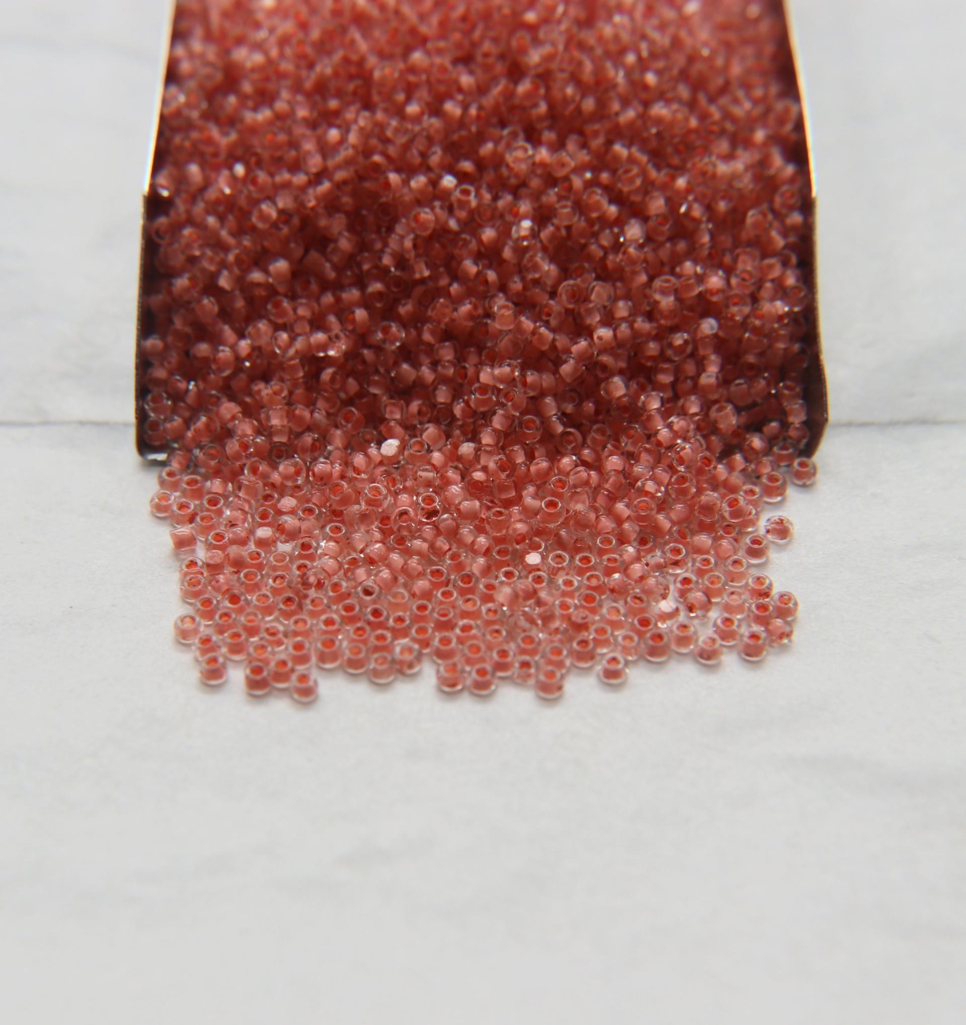 11/0 True cuts Charlotte Beads Crystal Vintage Rose Lined 10/20/50/250/500 Grams PREMIUM SEED BEADS, Native Supply