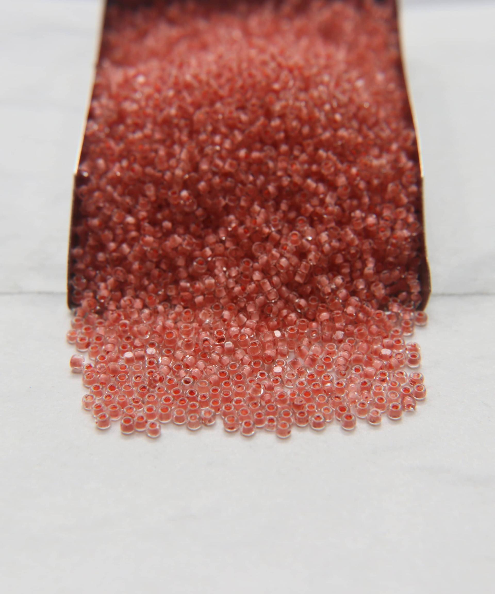 11/0 True cuts Charlotte Beads Crystal Vintage Rose Lined 10/20/50/250/500 Grams PREMIUM SEED BEADS, Native Supply