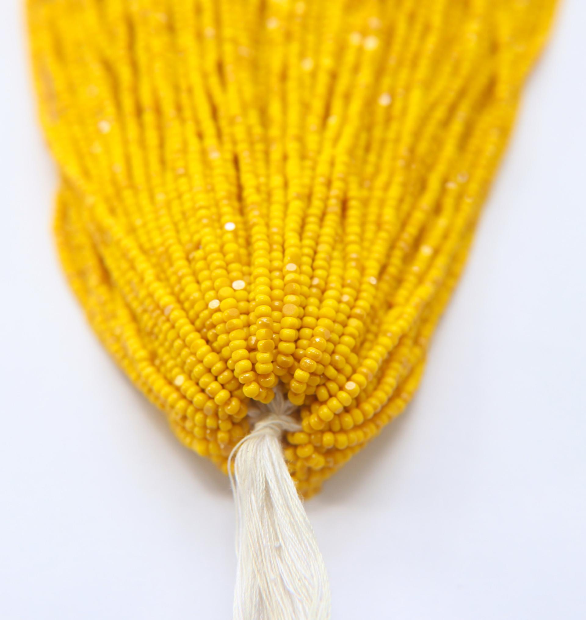 11/0 Hanks Charlotte true Cut Beads Patina Opaque Yellow Golden Honey 1/5/25/50/100 Hanks PREMIUM SEED Beads, NATIVE supplies