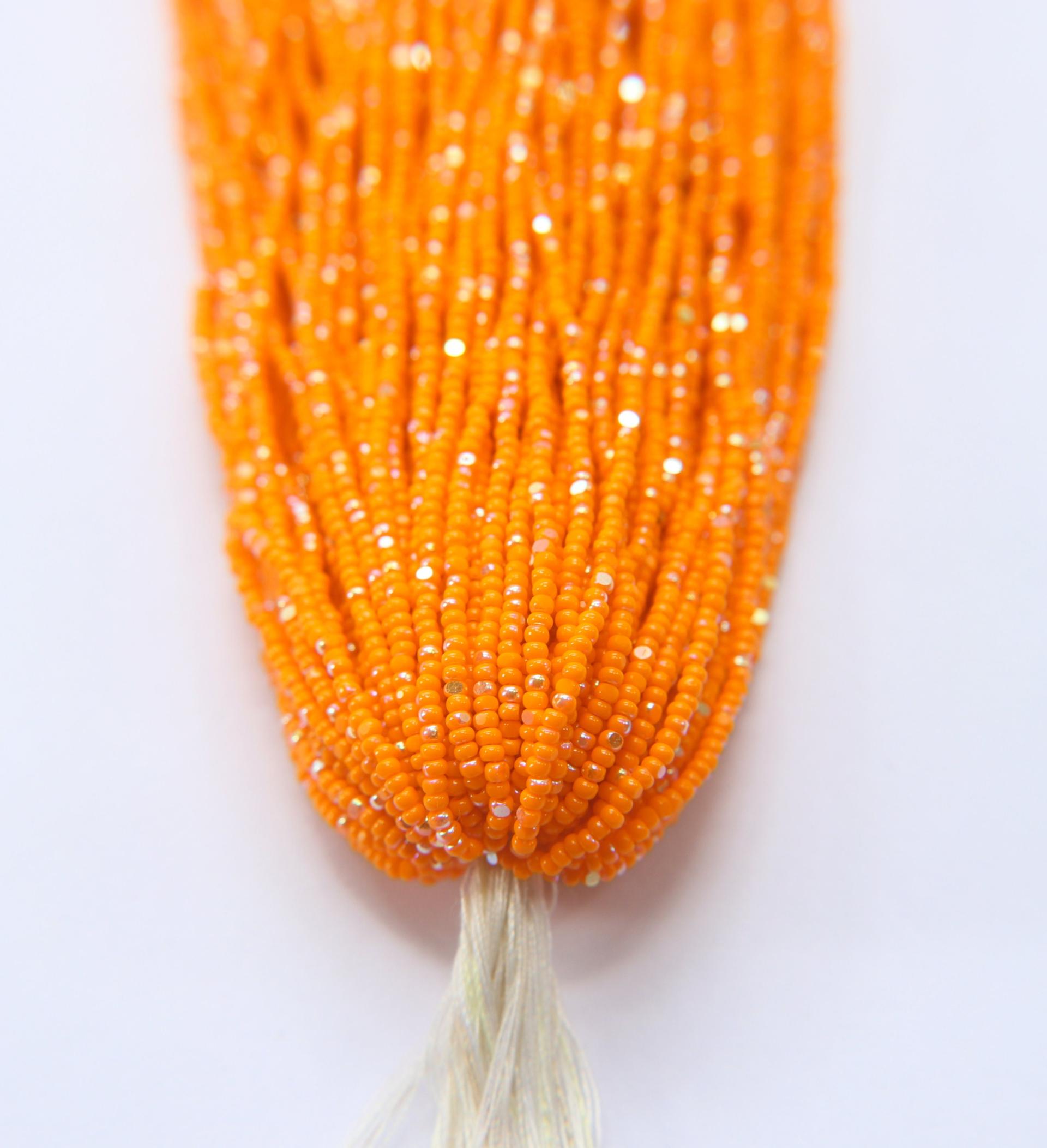11/0 Hanks Charlotte true Cut Beads Patina Opaque Light Orange Aurore Boreale 1/5/25/50/100 Hanks PREMIUM SEED Beads, NATIVE supplies