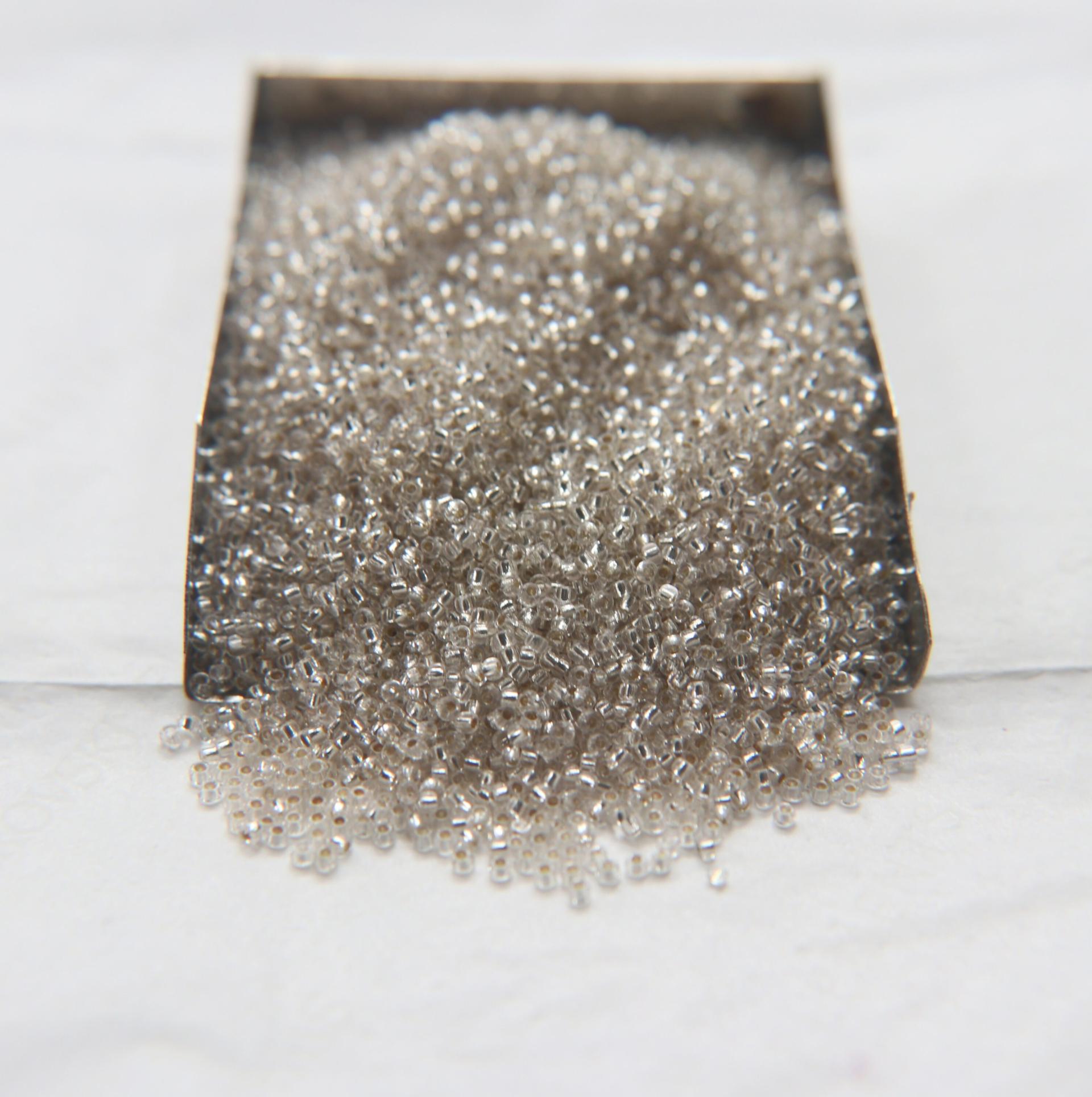 11/0 Charlotte true Cut Beads Crystal Silver Lined 10/20/50/250/500 Grams PREMIUM SEED Beads, Native supply