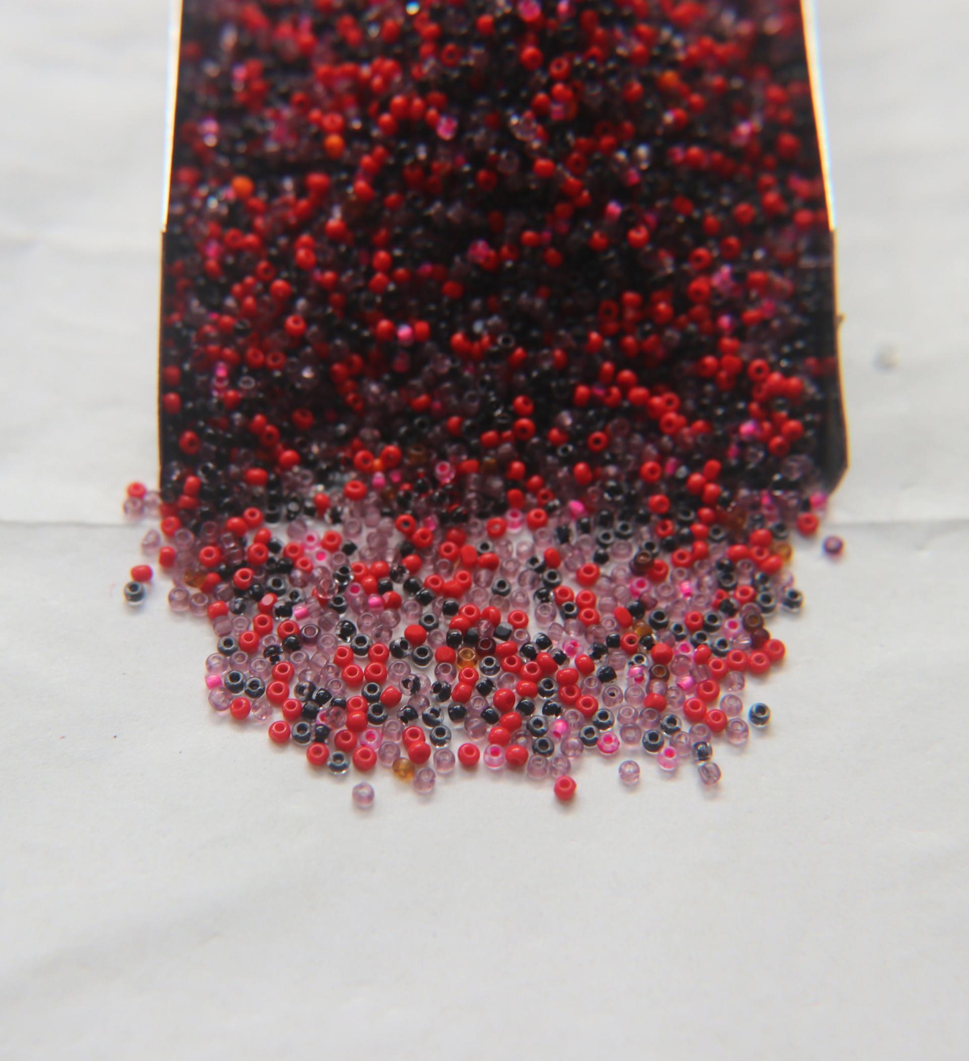 13/0 Charlotte Cut Beads Anemone Mixes 5/10/20/50/250/500 craft supplies, jewelry making, embroidery materials, vintage