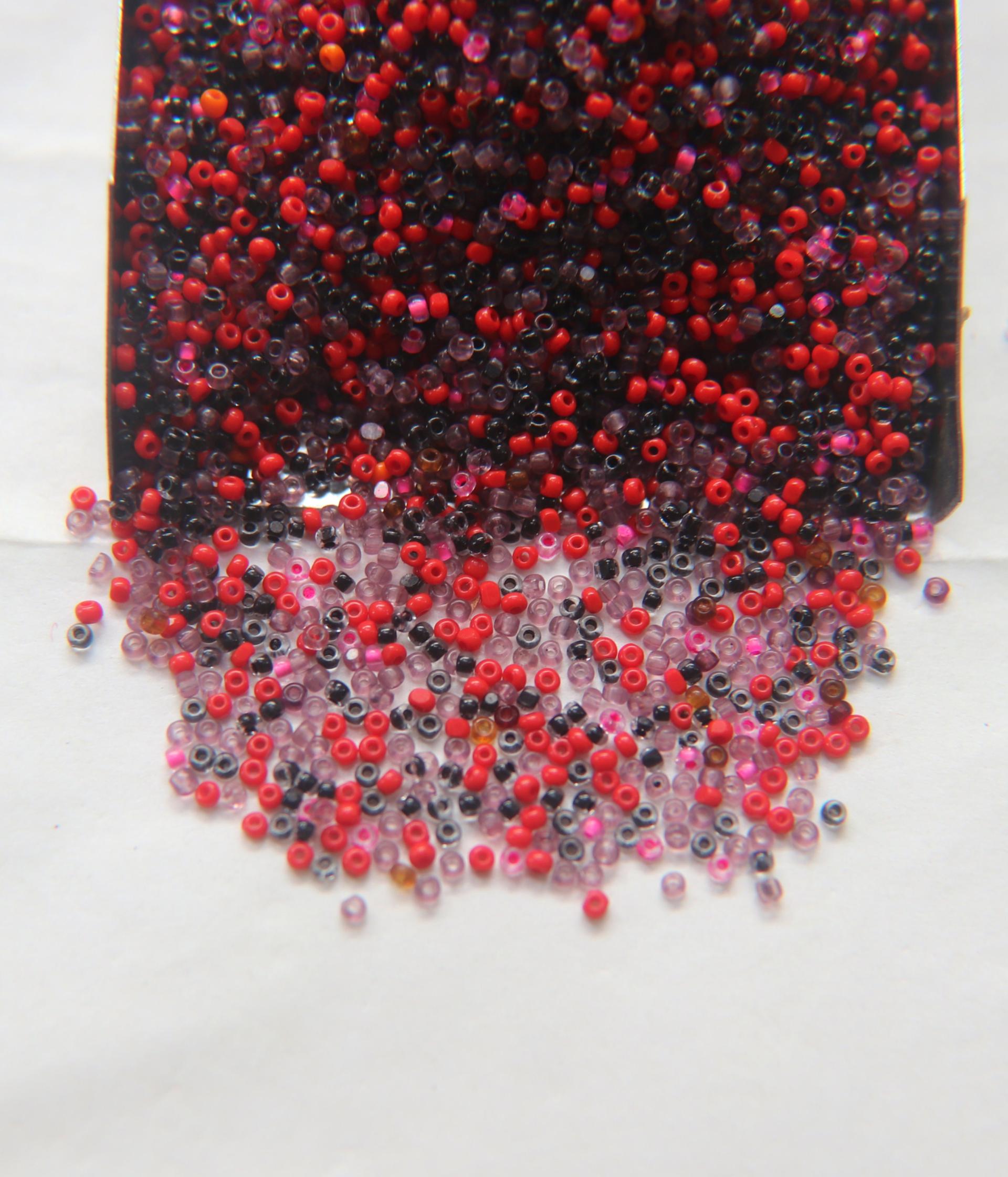 13/0 Charlotte Cut Beads Anemone Mixes 5/10/20/50/250/500 craft supplies, jewelry making, embroidery materials, vintage