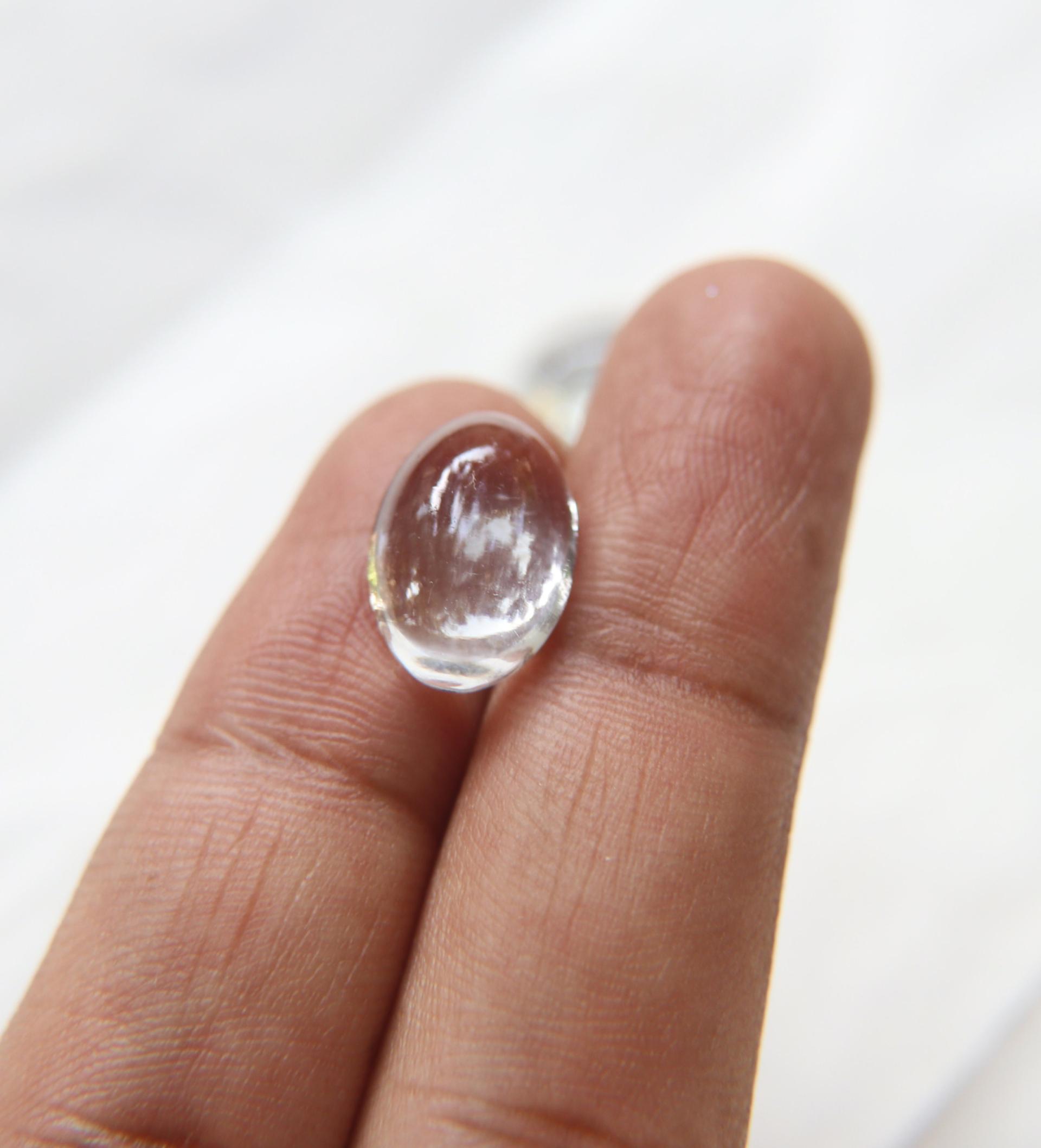 Swarovski 16x11 mm Vintage Crystal Flat Back Oval Cabochon Cabs in Crystal unfoiled 2/6 Pieces