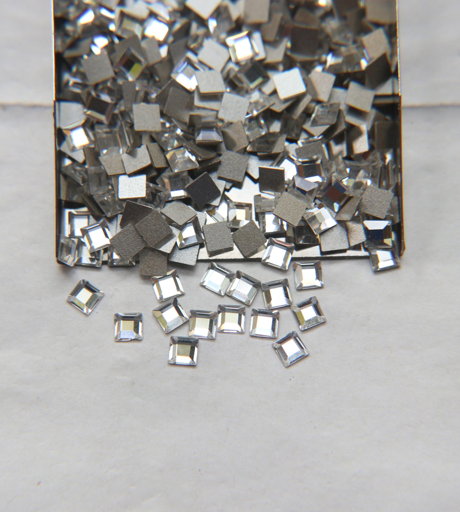 Swarovski Crystal 2400 Square Flat Back Crystal 24/72/144/432/720 Pieces Nail art decoration, craft supplies, wedding decorations, sparkles