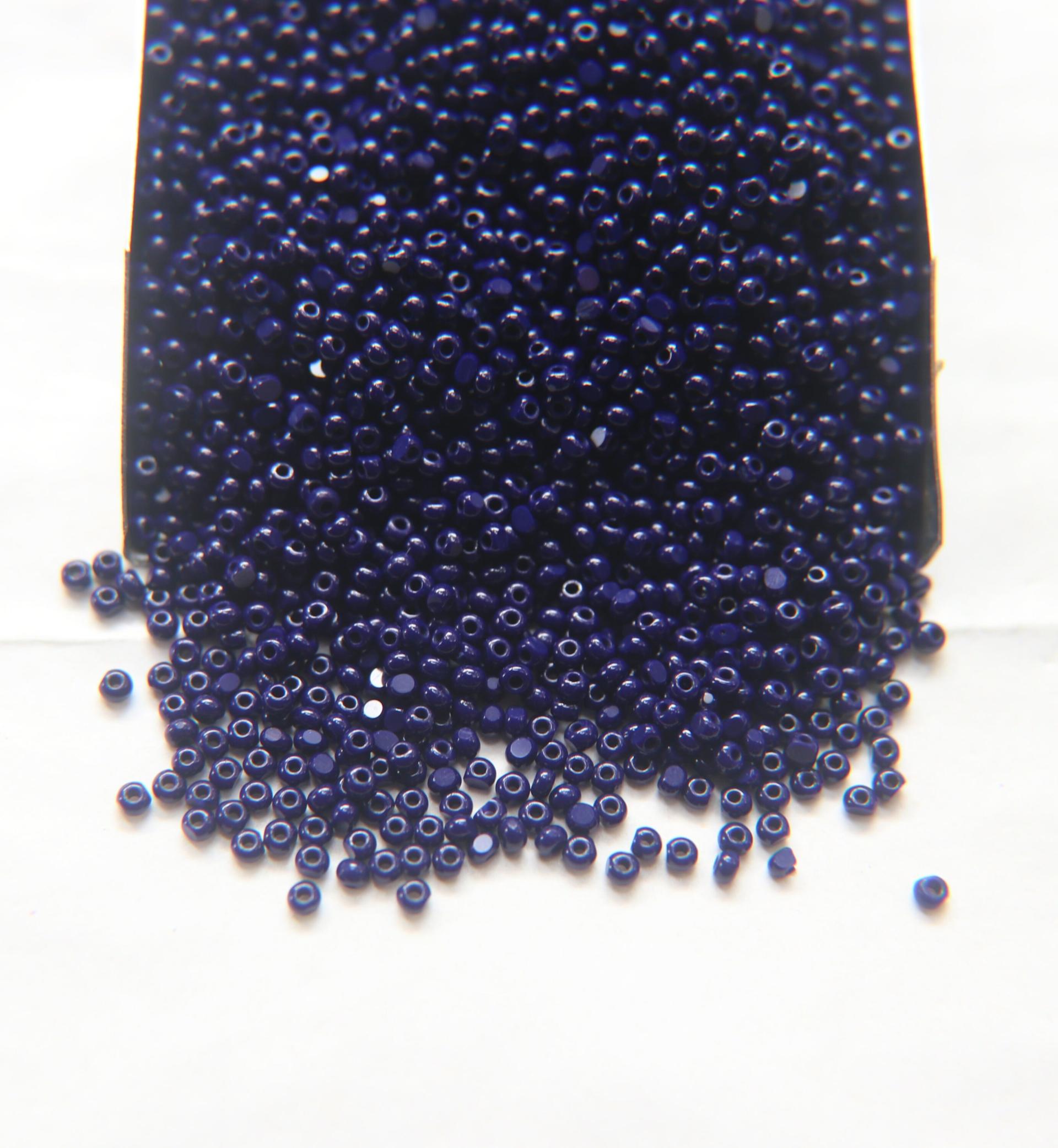 11/0 Charlotte true Cut Beads Opaque Dark Navy Blue 10/20/50/250/500 Native Supply