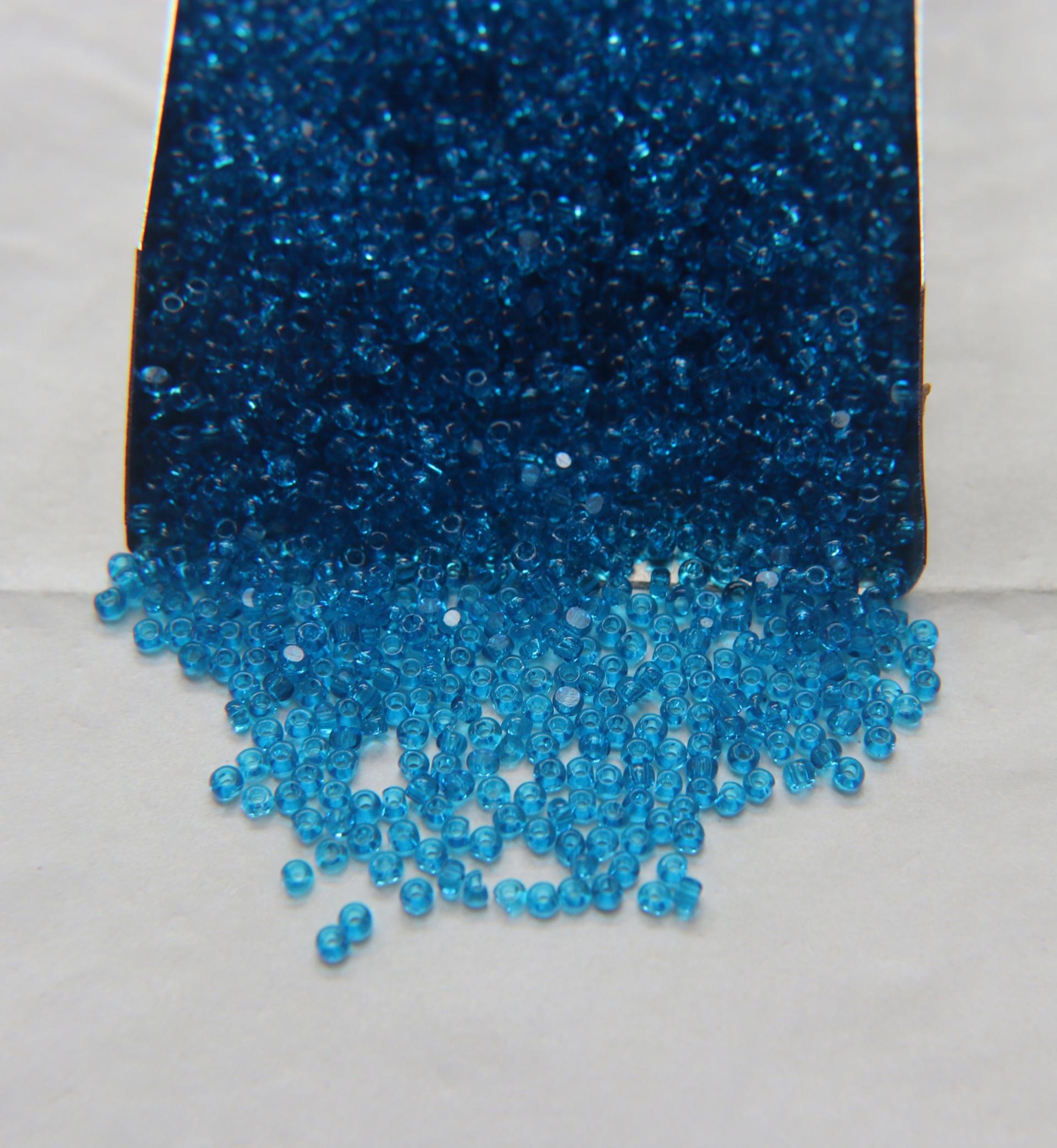 11/0 Charlotte true Cut Beads 60150 Dark Aqua Transparent 10/20/50/250/500 grams PREMIUM SEED Beads, vintage supplies