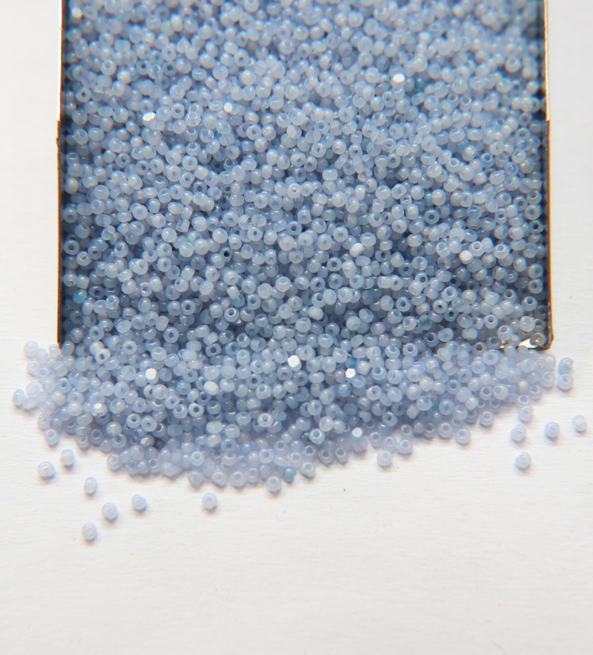 13/0 Charlotte Cut Beads Light Sapphire Opal 5/10/20/50/250/500 Grams PREMIUM SEED BEADS, Native Supply