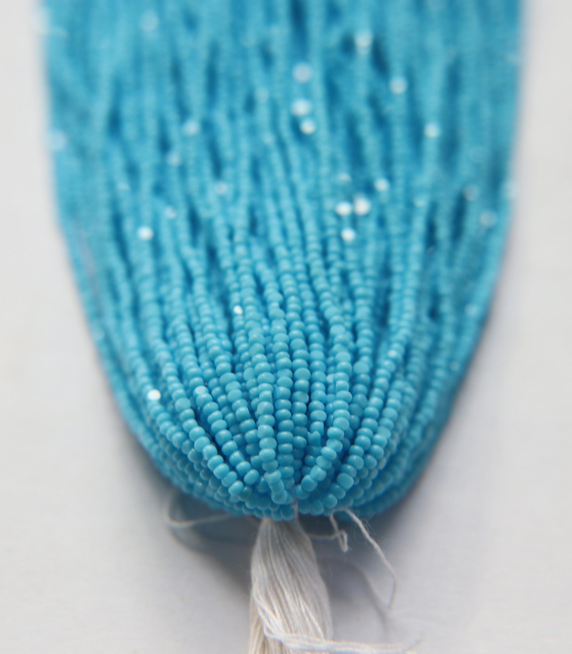 13/0 Hanks Charlotte Cut Beads 63020 Opaque Turquoise 1/5/25/50/100 Hanks 1.6mm glass beads, jewelry supply, findings, craft supply, rare
