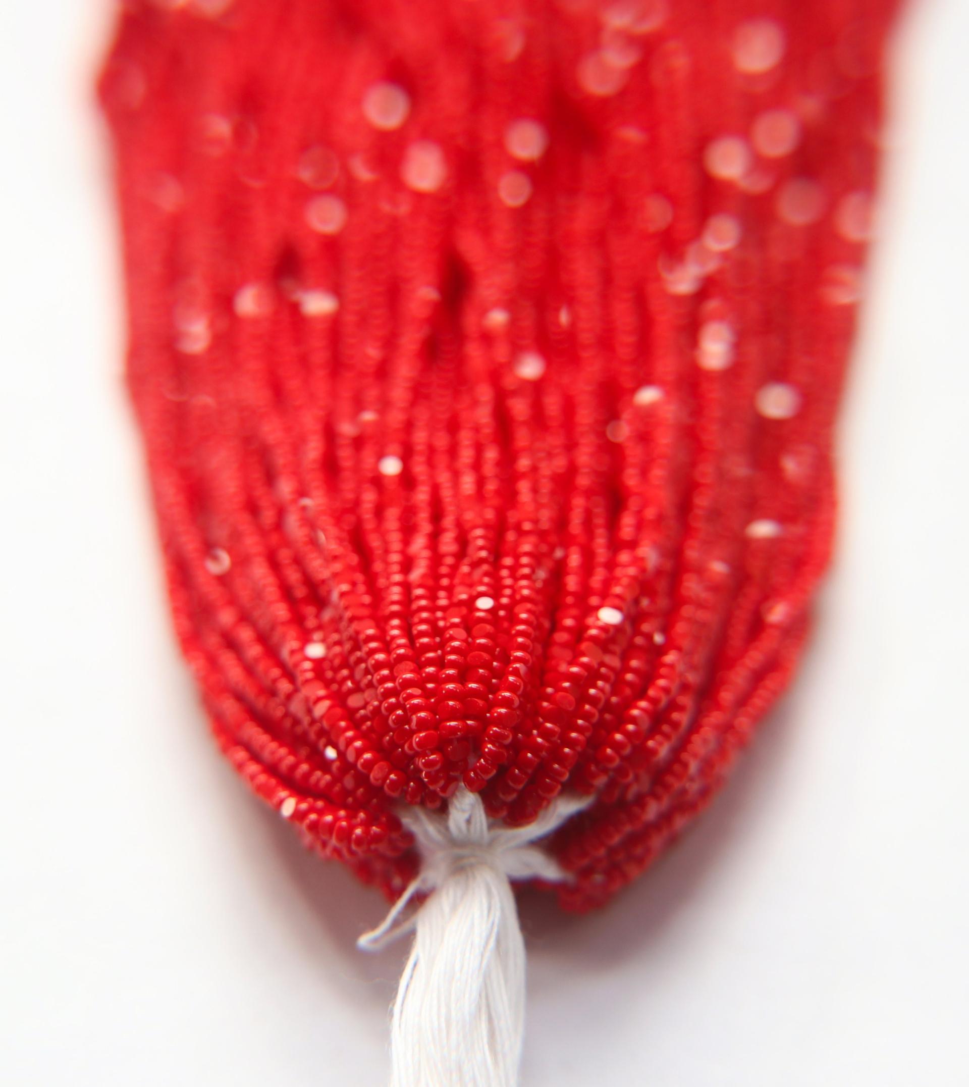 13/0 Hanks Charlotte Cut Beads 93190 Opaque Red Coral 1/5/25/50/100 Hanks 1.6mm glass beads, jewelry supply, findings, craft supply, rare
