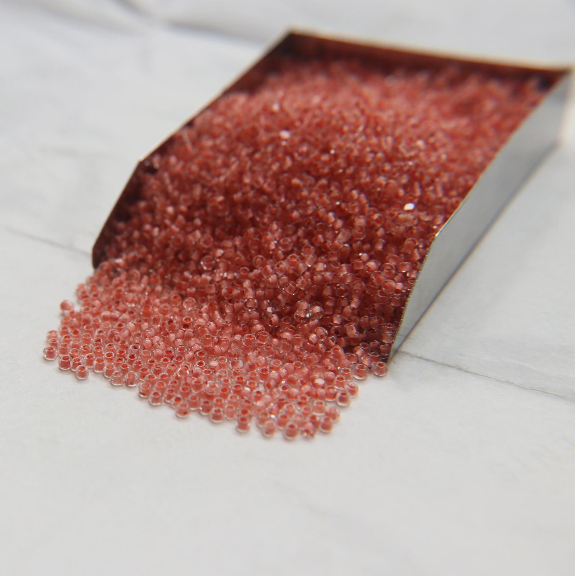11/0 True cuts Charlotte Beads Crystal Vintage Rose Lined 10/20/50/250/500 Grams PREMIUM SEED BEADS, Native Supply