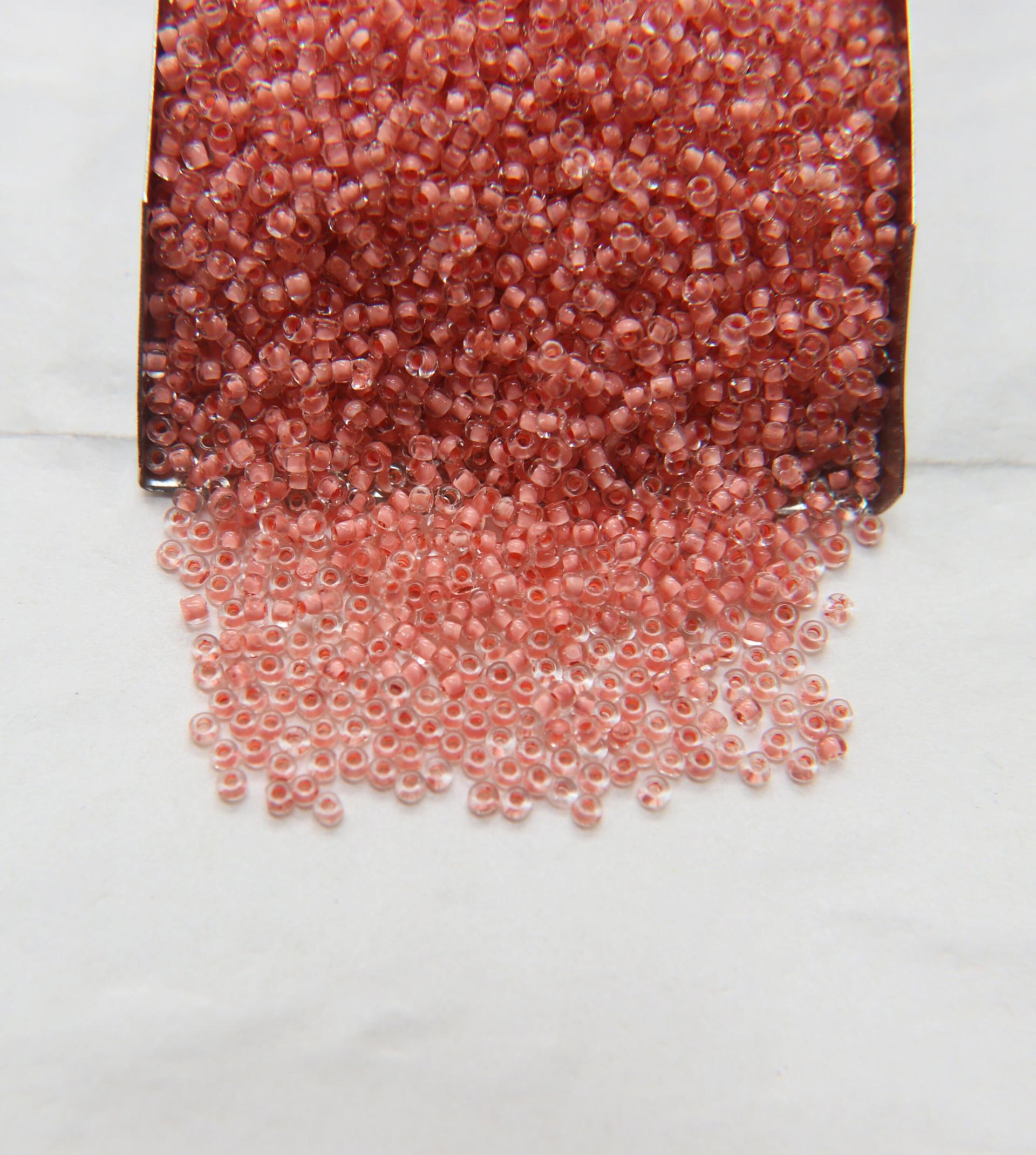 11/0 True cuts Charlotte Beads Crystal Vintage Rose Lined 10/20/50/250/500 Grams PREMIUM SEED BEADS, Native Supply