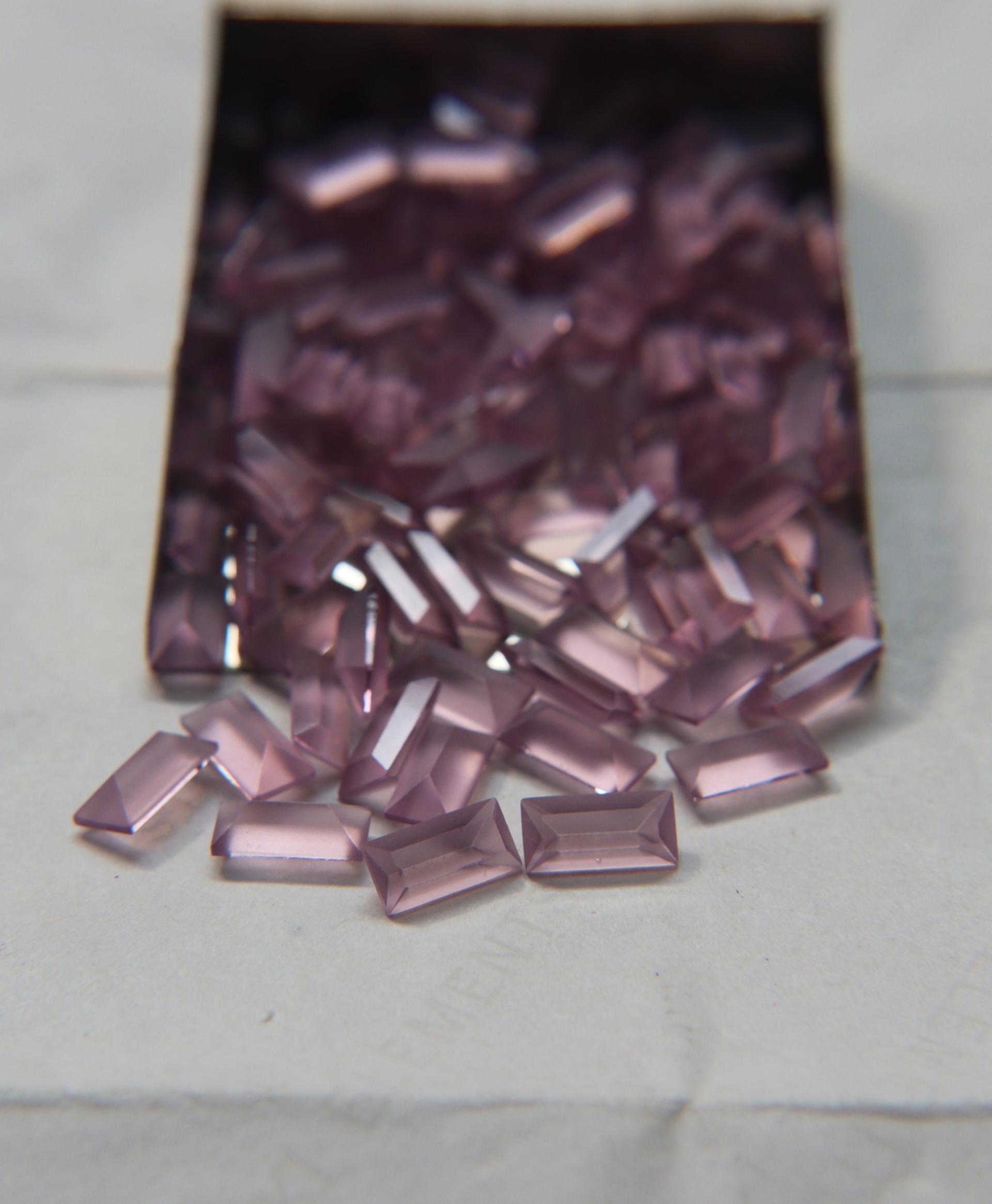 Vintage Swarovski 4501 Matt Light Amethyst Baguette Fancy Stone 10mm x 5mm 6/12/36/144 Pieces gemstones, jewlery making, color zirconium