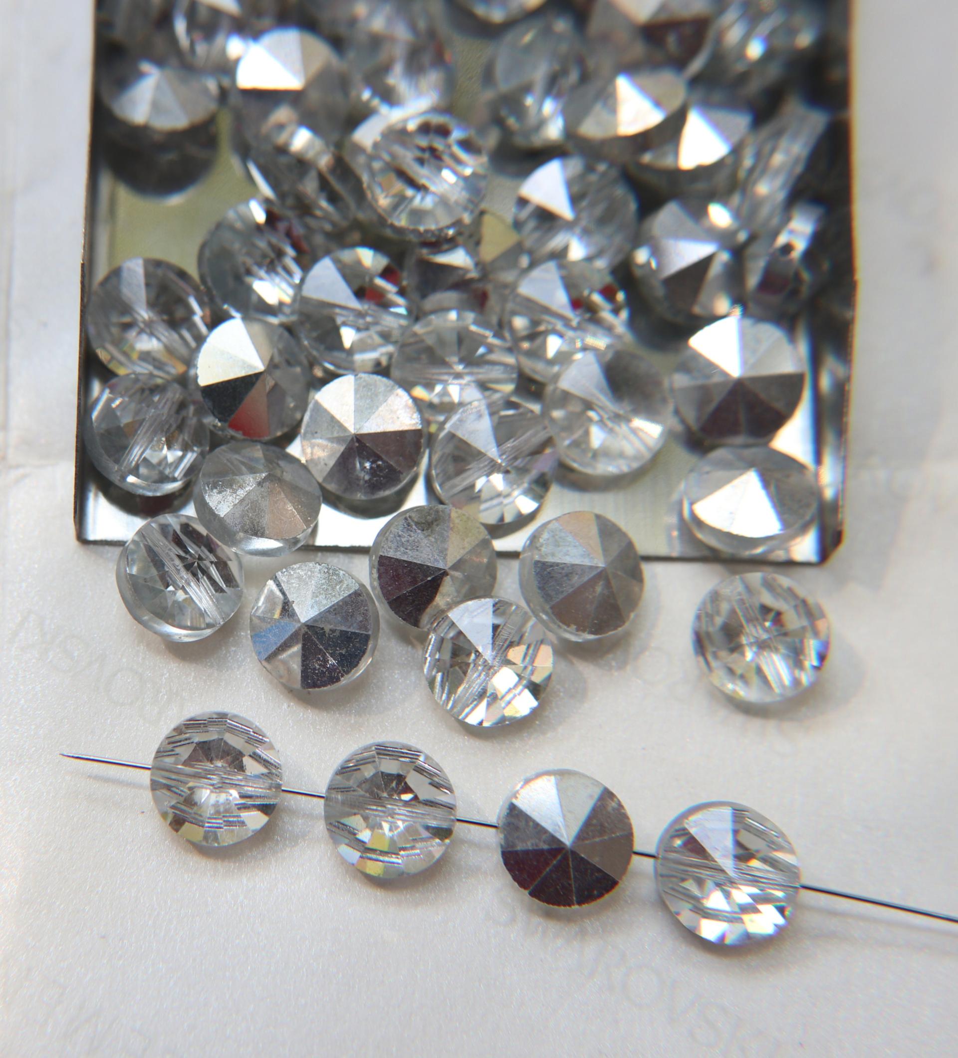 10mm SWAROVSKI 5102 Rivoli Crystal Beads in Crystal Comet Argent 2/4/24/72/144 Pieces PREMIUM Materials