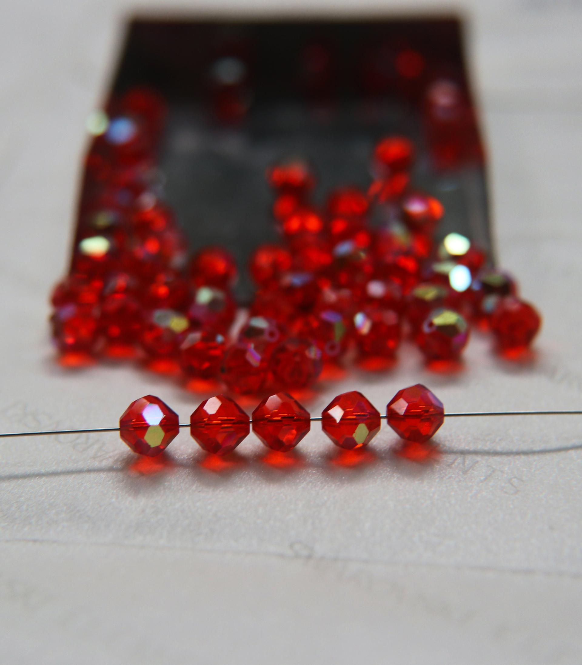7mm Vintage Swarovski crystal beads, Sun AB faceted article 5309 2/6/12/36/72/144 Pieces PREMIUM MATERIALS