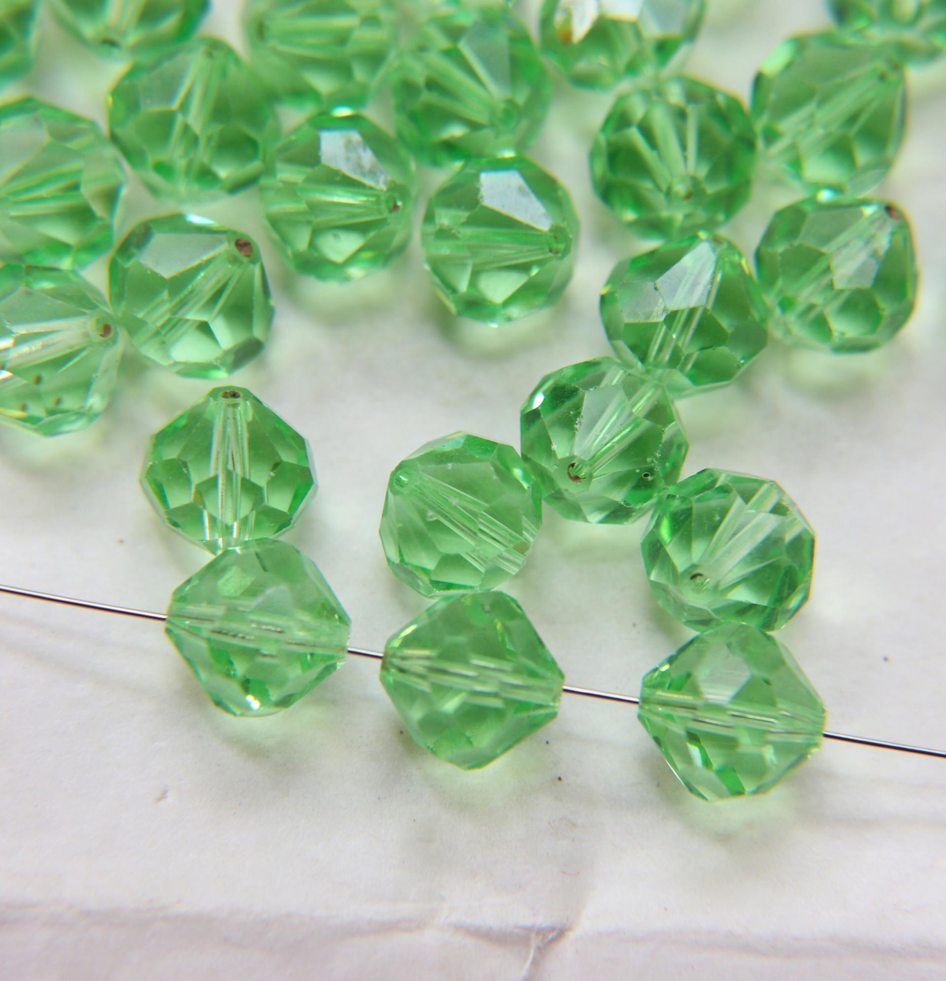 11mm Vintage Swarovski crystal beads, Peridot Vintage faceted article 5309, 2/6/12/36/72/144 Pieces Vintage findings