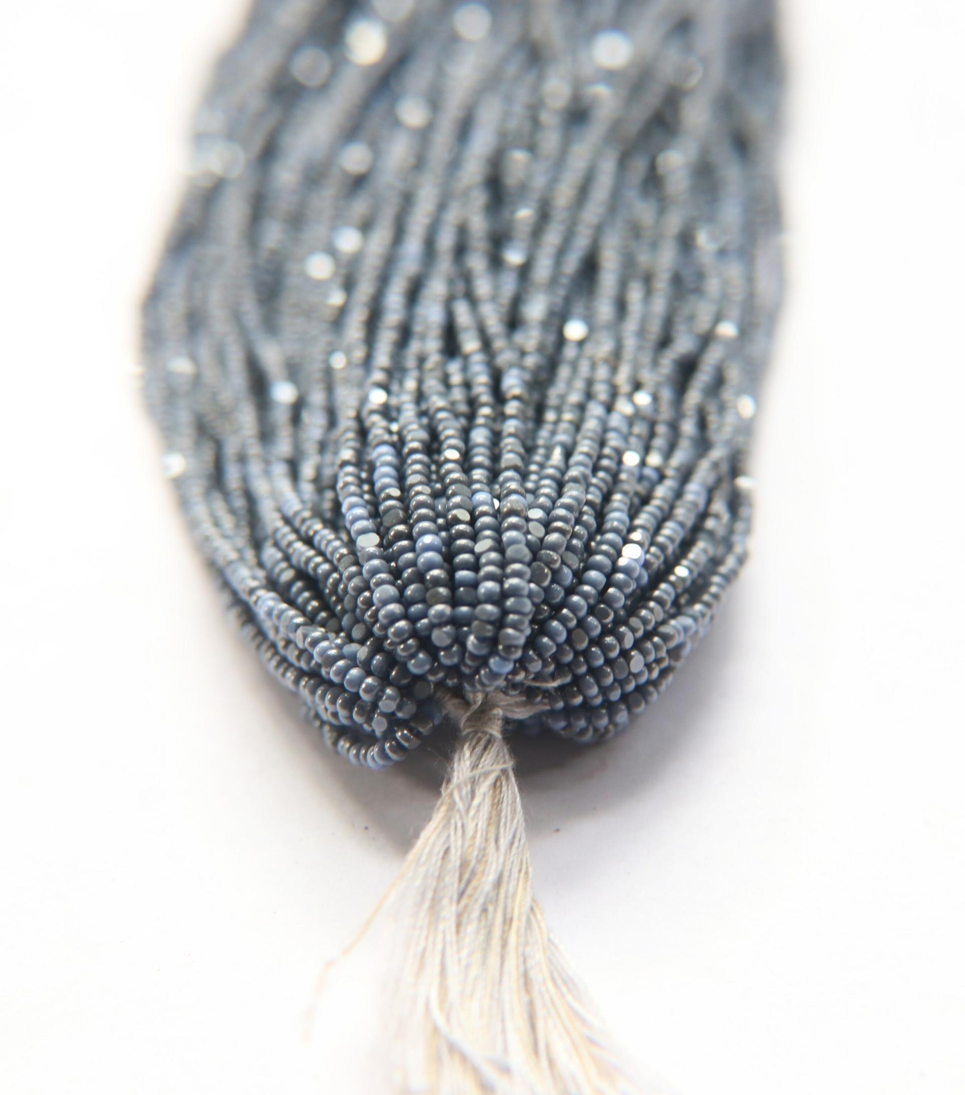 11/0 Hanks Charlotte Cut Beads Ionized Opaque Light Sapphire 1/5/25/50/100 Hanks PREMIUM SEED BEADS, Native Supplies