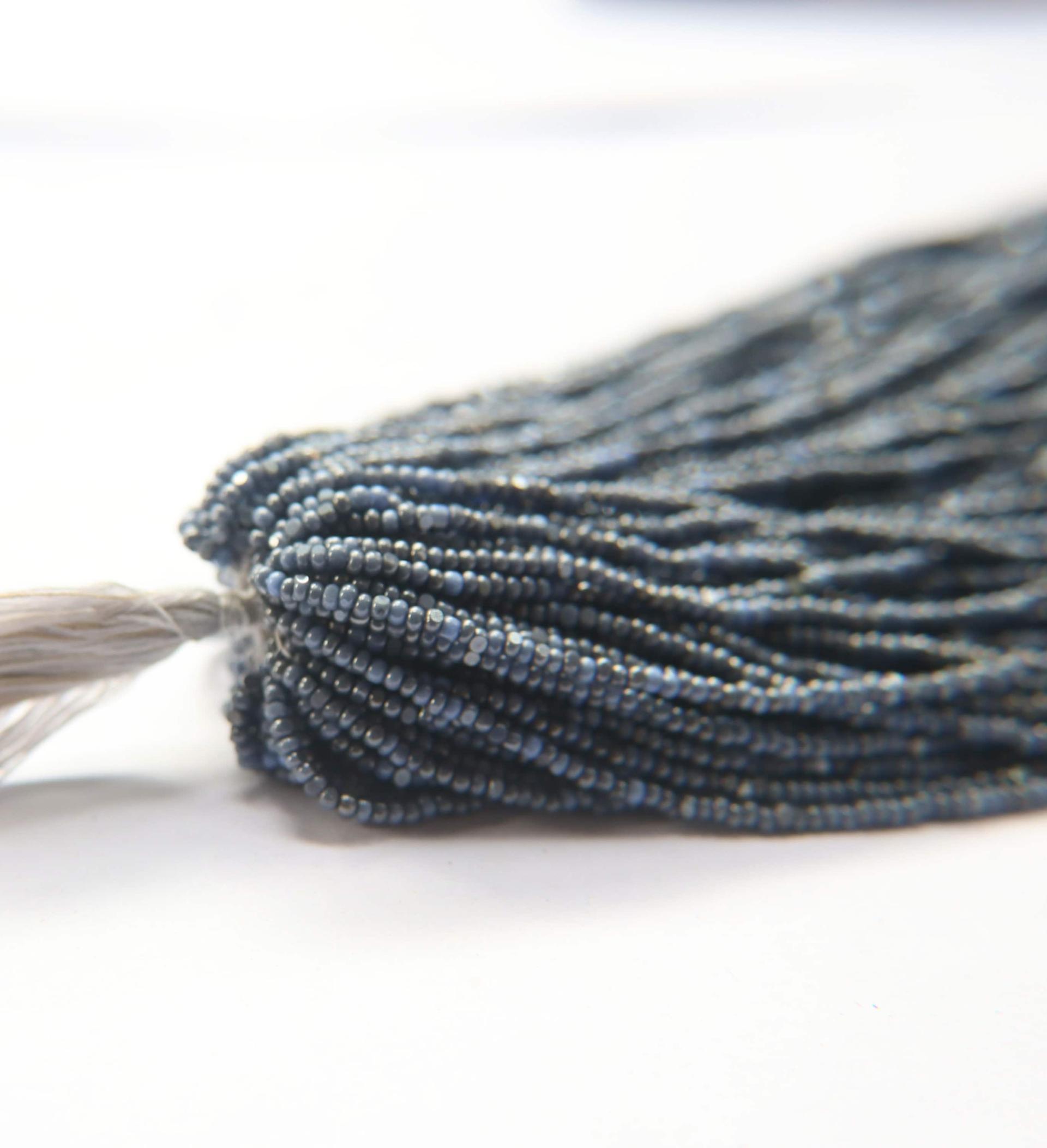 11/0 Hanks Charlotte Cut Beads Ionized Opaque Light Sapphire 1/5/25/50/100 Hanks PREMIUM SEED BEADS, Native Supplies