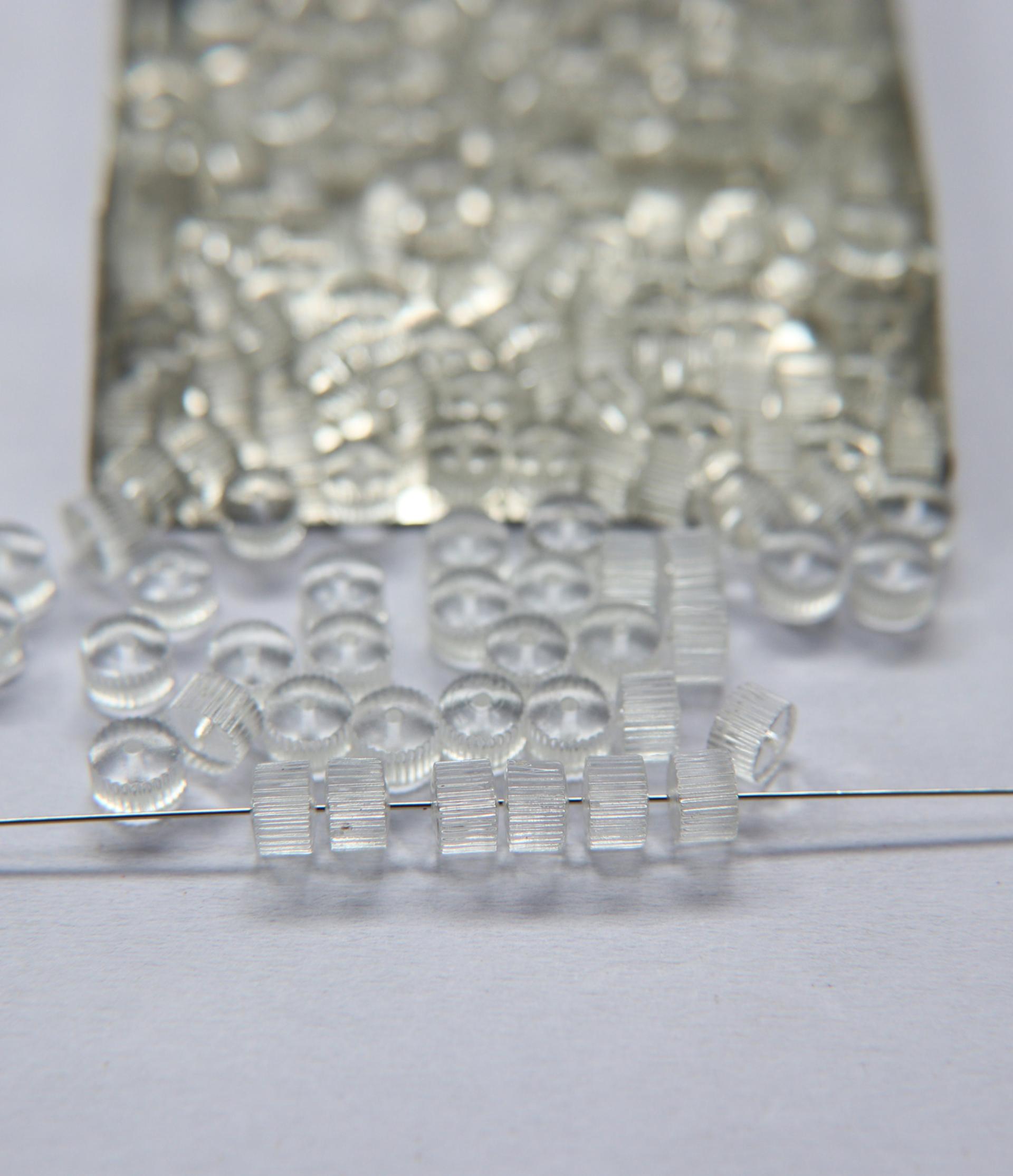Vintage MATT Crystal Corrugate Rondelles of Swarovski Crystals 6x4mm 12/36/72/144 Pieces, vintage findings