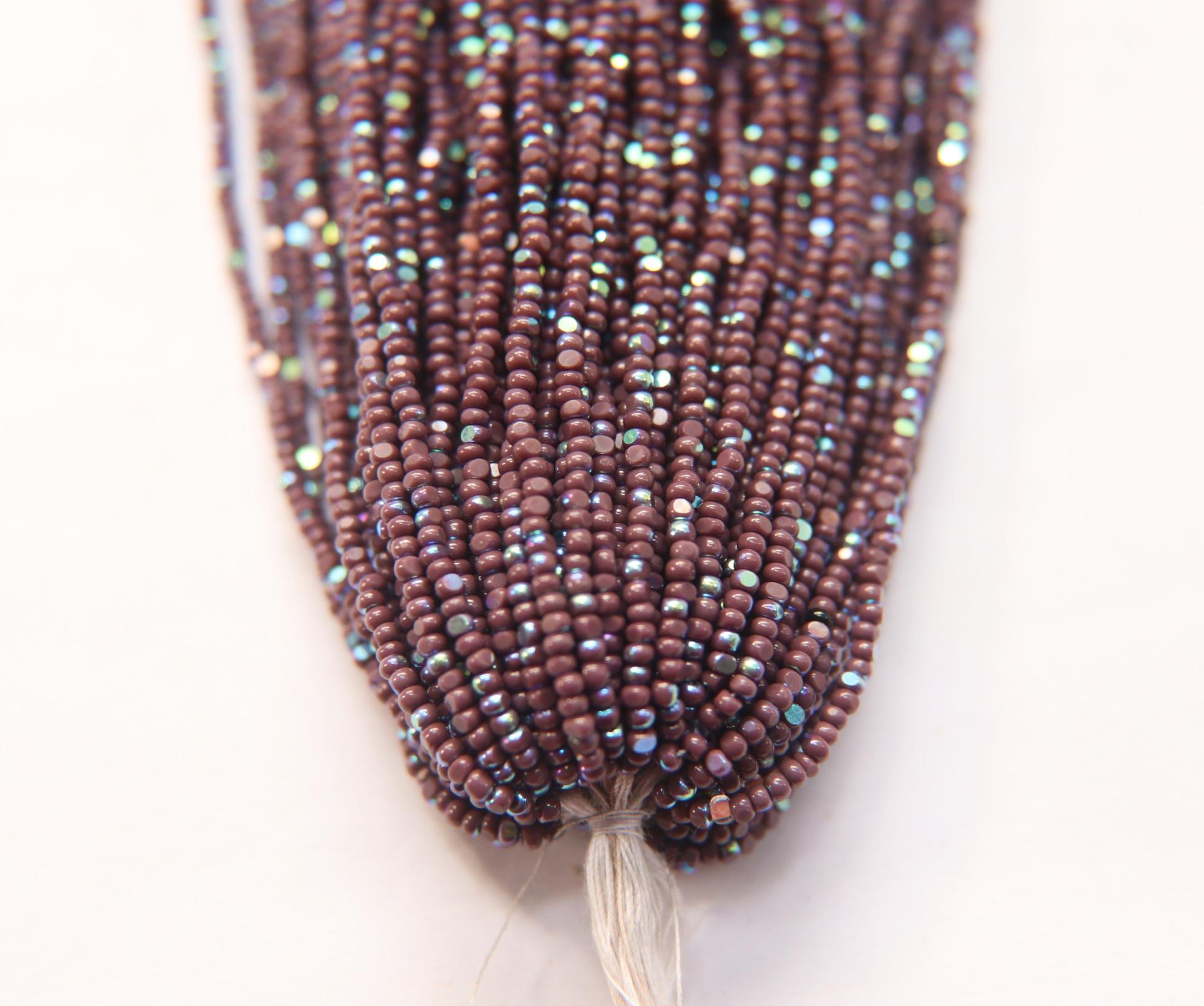 11/0 Hanks Charlotte Cut Beads 23040 Patina Amethyst Aurore Boreale 1/5/25/50/100 Hanks PREMIUM SEED BEADS, Native Supplies