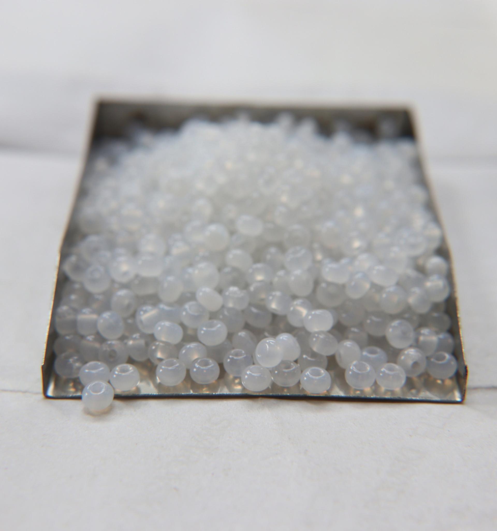 6/0 White Opal SEED BEADS PRECIOSA Traditional Czech Beads™ 50/100/500 Grams Jewelry making beads, vintage beads, premium, supply