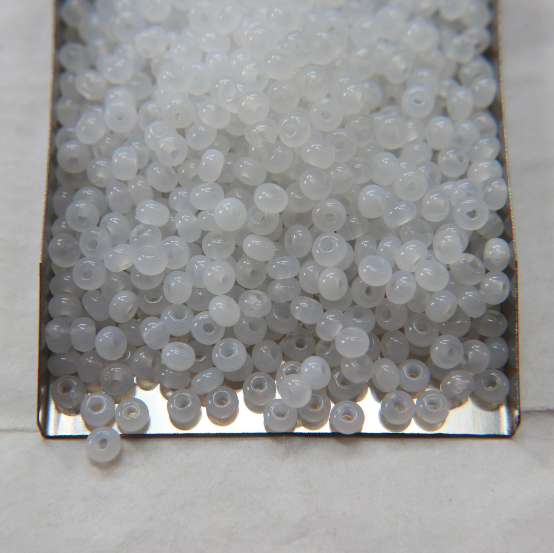 6/0 White Opal SEED BEADS PRECIOSA Traditional Czech Beads™ 50/100/500 Grams Jewelry making beads, vintage beads, premium, supply