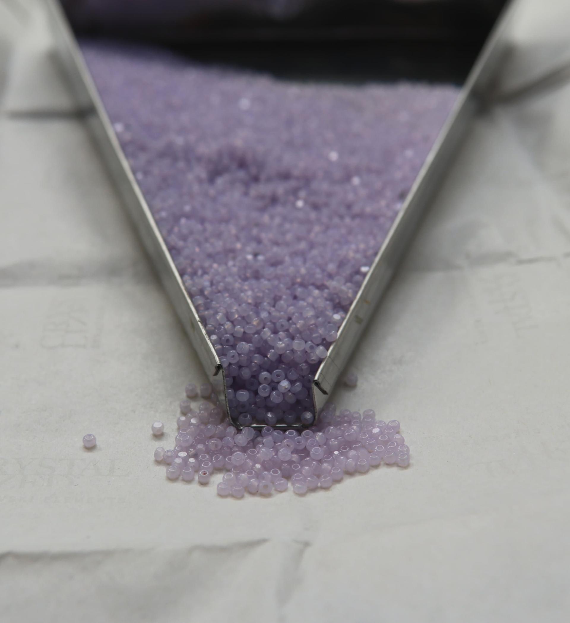 11/0 Charlotte Cut Beads Violet Opal 10/20/50/250/500 Grams PREMIUM SEED BEADS native supplies