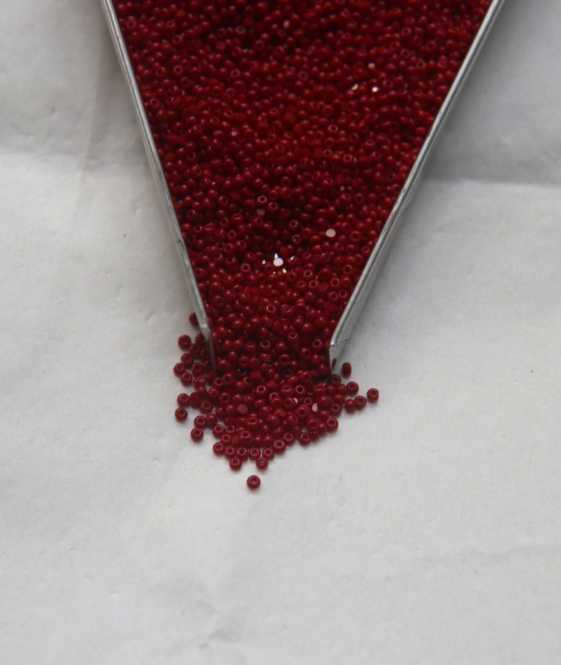 13/0 Charlotte Cut Beads Opaque Garnet 5/10/20/50/250/500 Grams craft supplies, jewelry making, embroidery materials, vintage beads