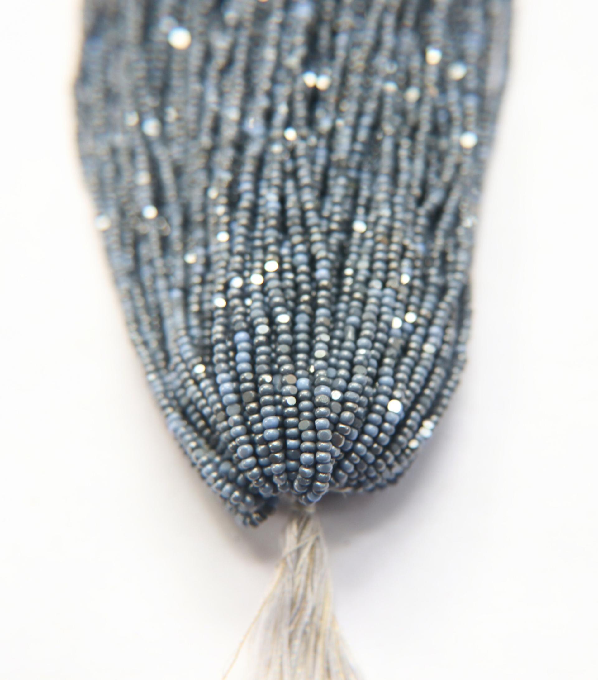 11/0 Hanks Charlotte Cut Beads Ionized Opaque Light Sapphire 1/5/25/50/100 Hanks PREMIUM SEED BEADS, Native Supplies