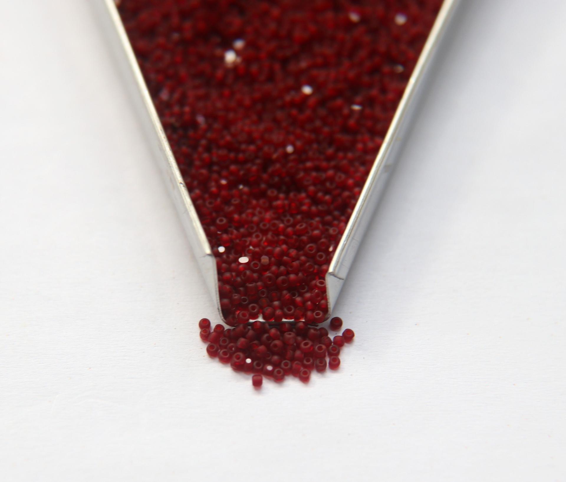 13/0 Charlotte Cut Beads 90120 Matt Garnet 5/10/20/50/250/500 Grams craft supplies, jewelry making, native supplies