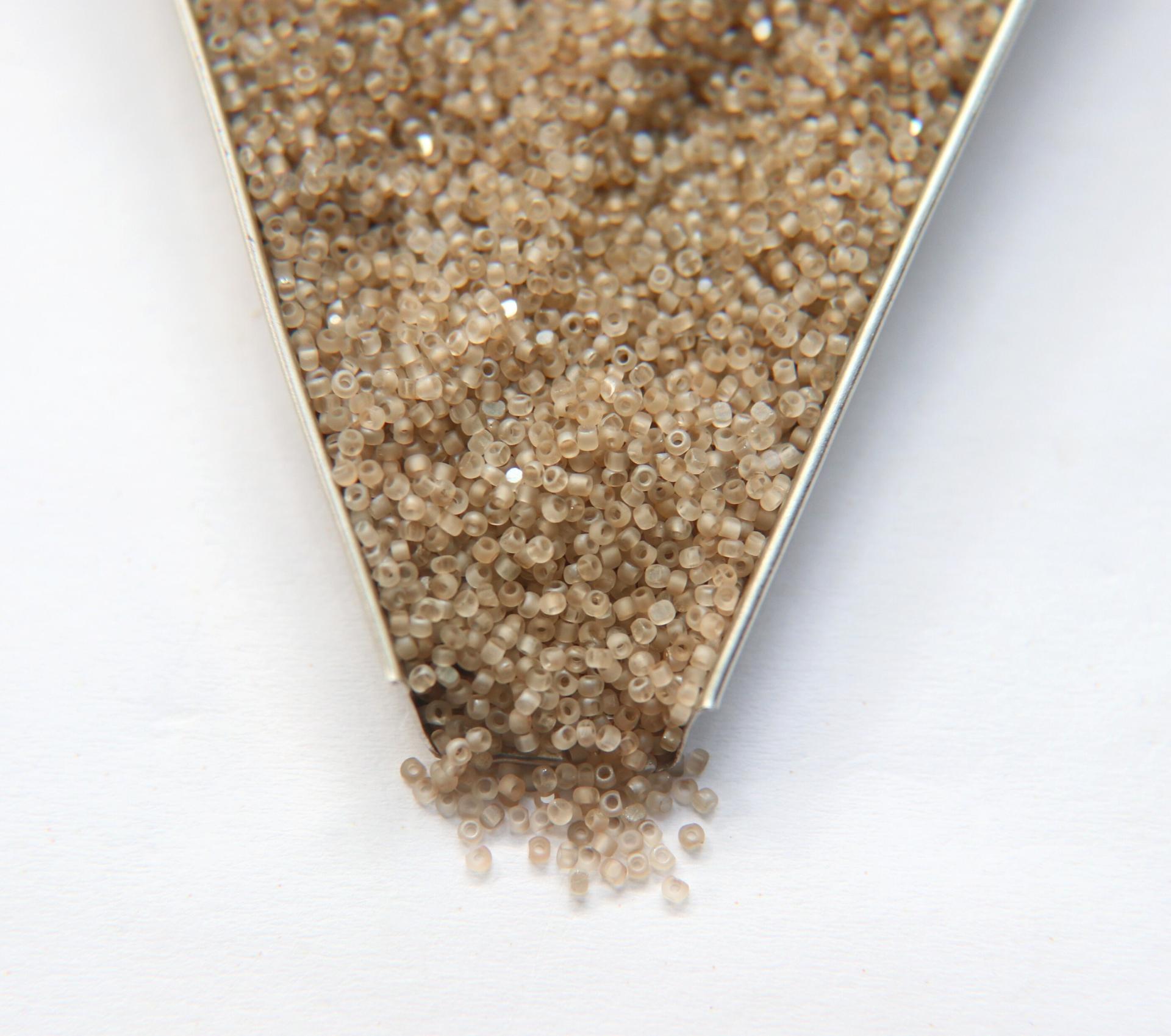 13/0 Charlotte Cut Beads Crystal Matt Golden Honey 5/10/20/50/250/500 Grams embroidery materials, jewelry making, Native vintage beads