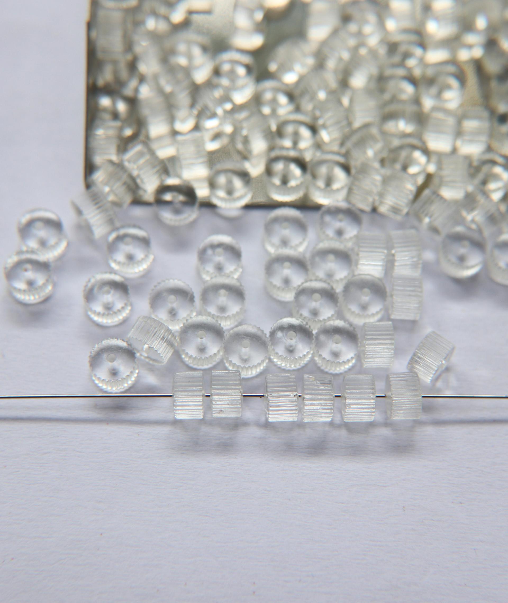 Vintage MATT Crystal Corrugate Rondelles of Swarovski Crystals 6x4mm 12/36/72/144 Pieces, vintage findings